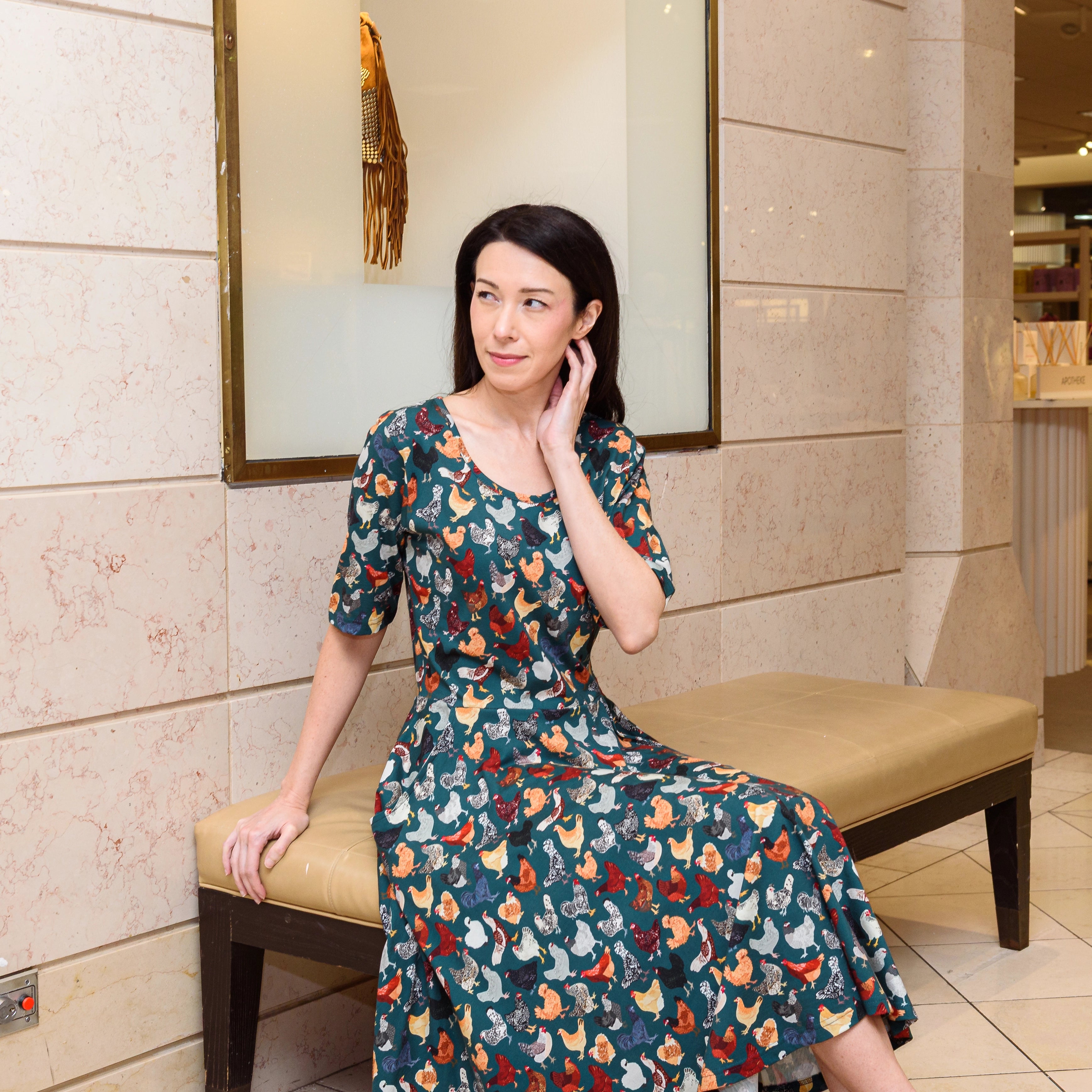 Cluck Couture Twirl Dress with Pockets