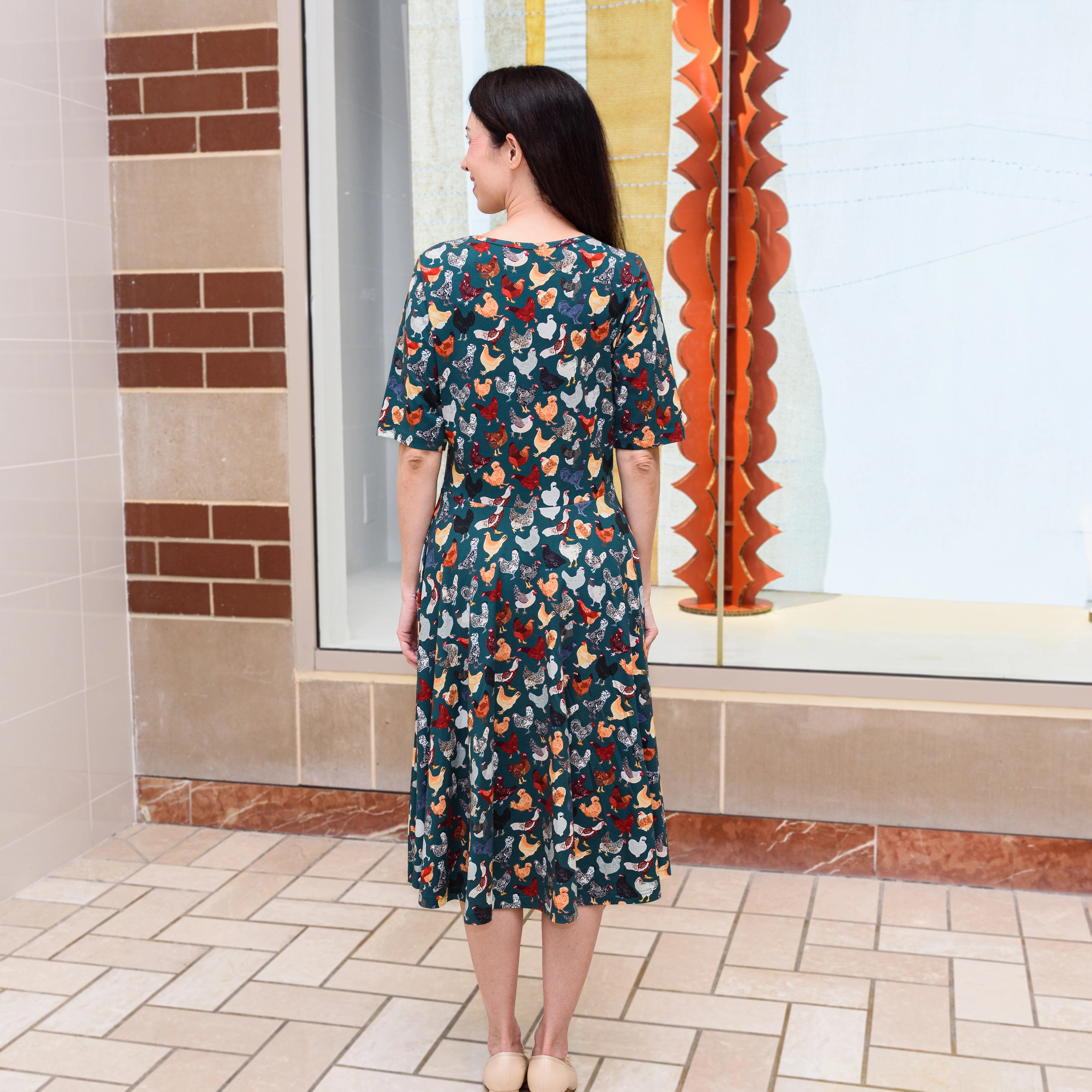 Cluck Couture Twirl Dress with Pockets