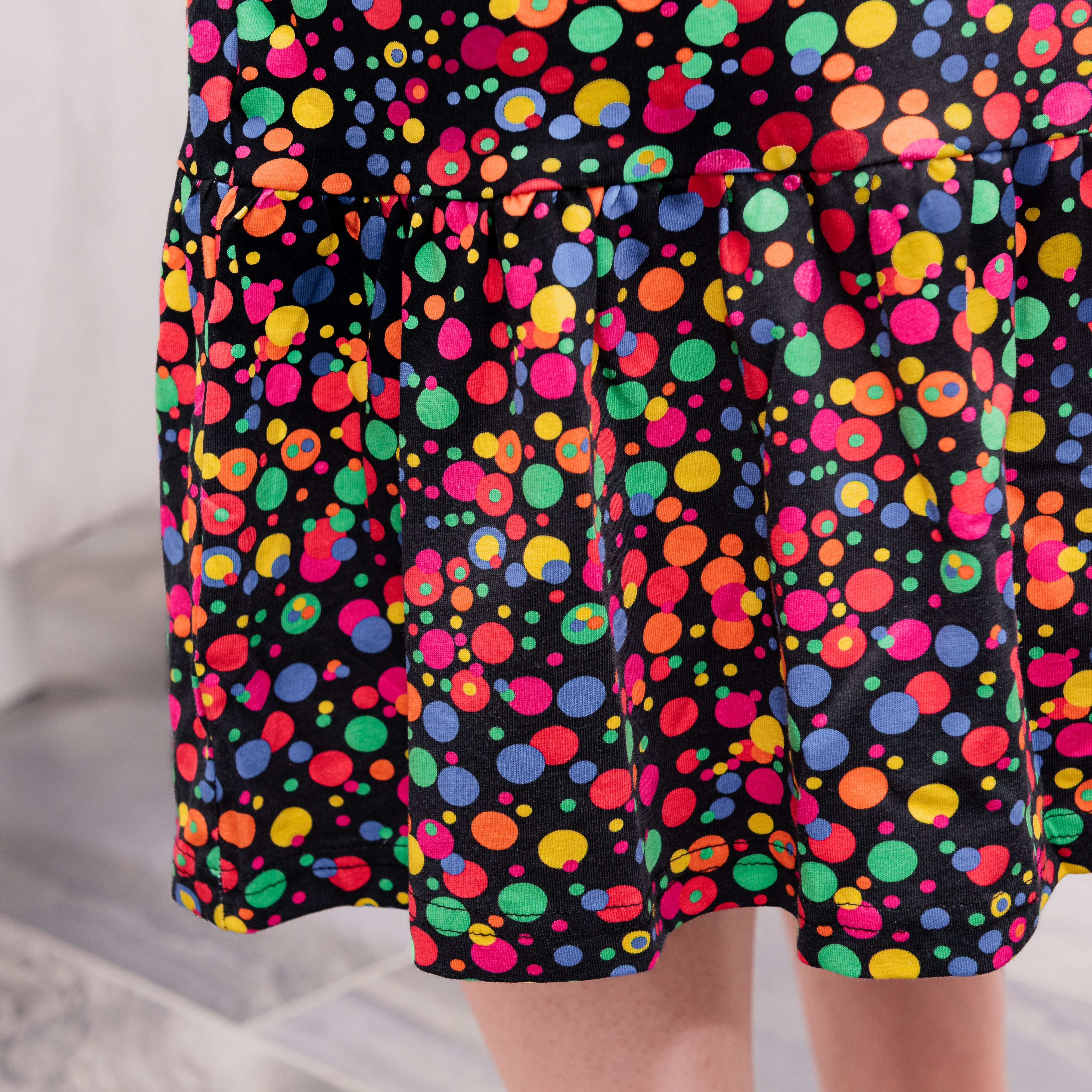 Confetti Dots Midi Dress with Pockets