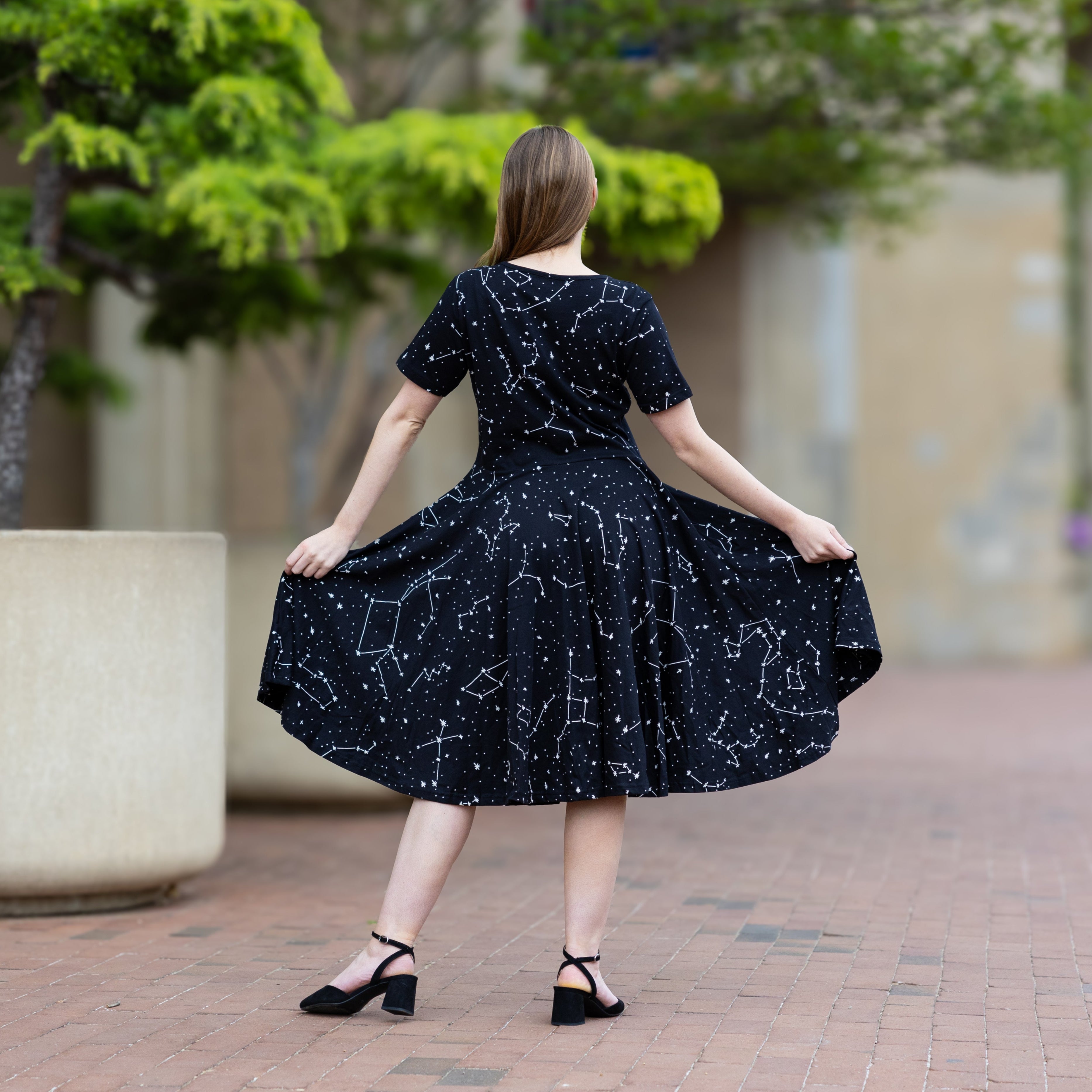 Constellations Glow-in-the-dark Twirl Dress Svaha USA
