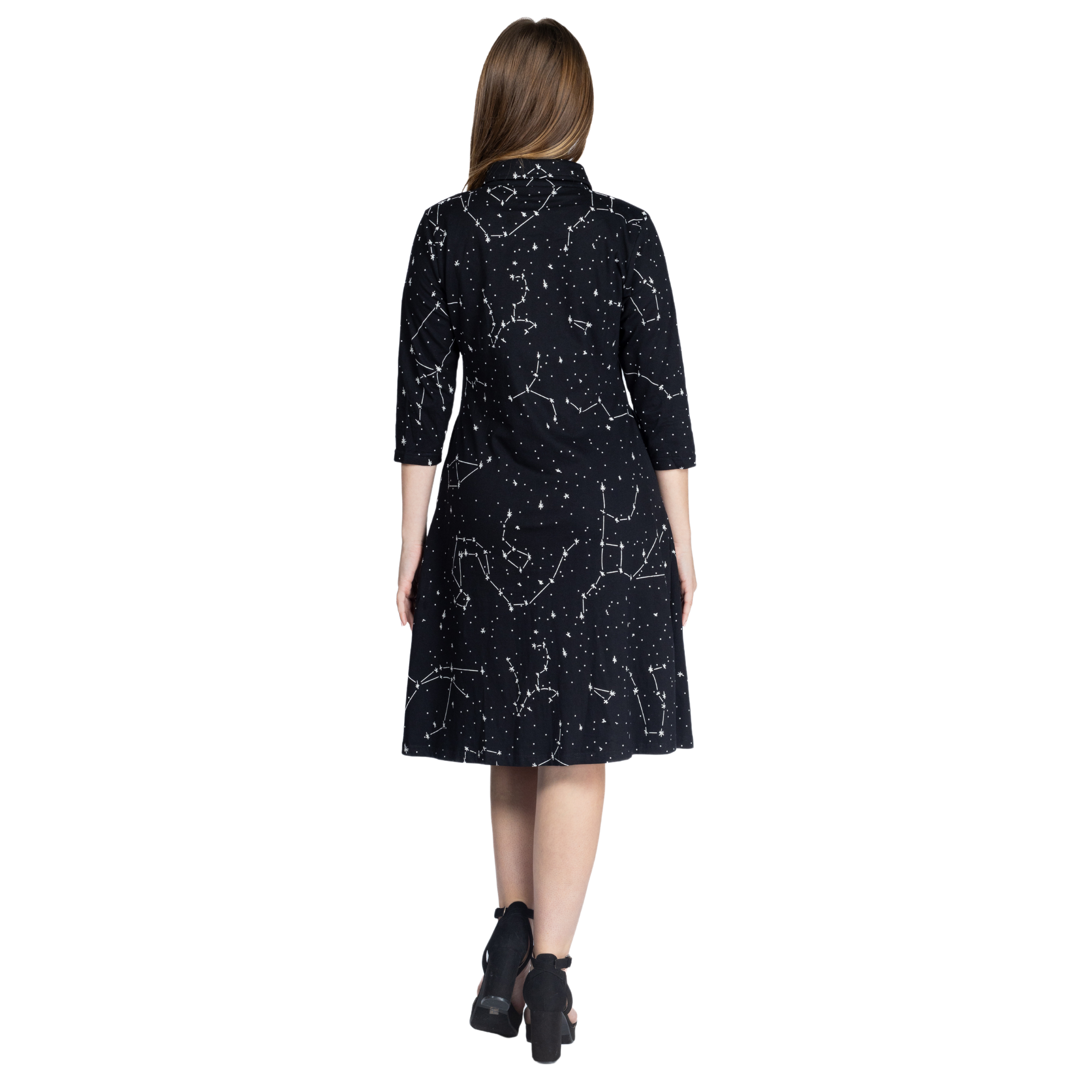 Constellations Glow-in-the-dark Button-Up Dress