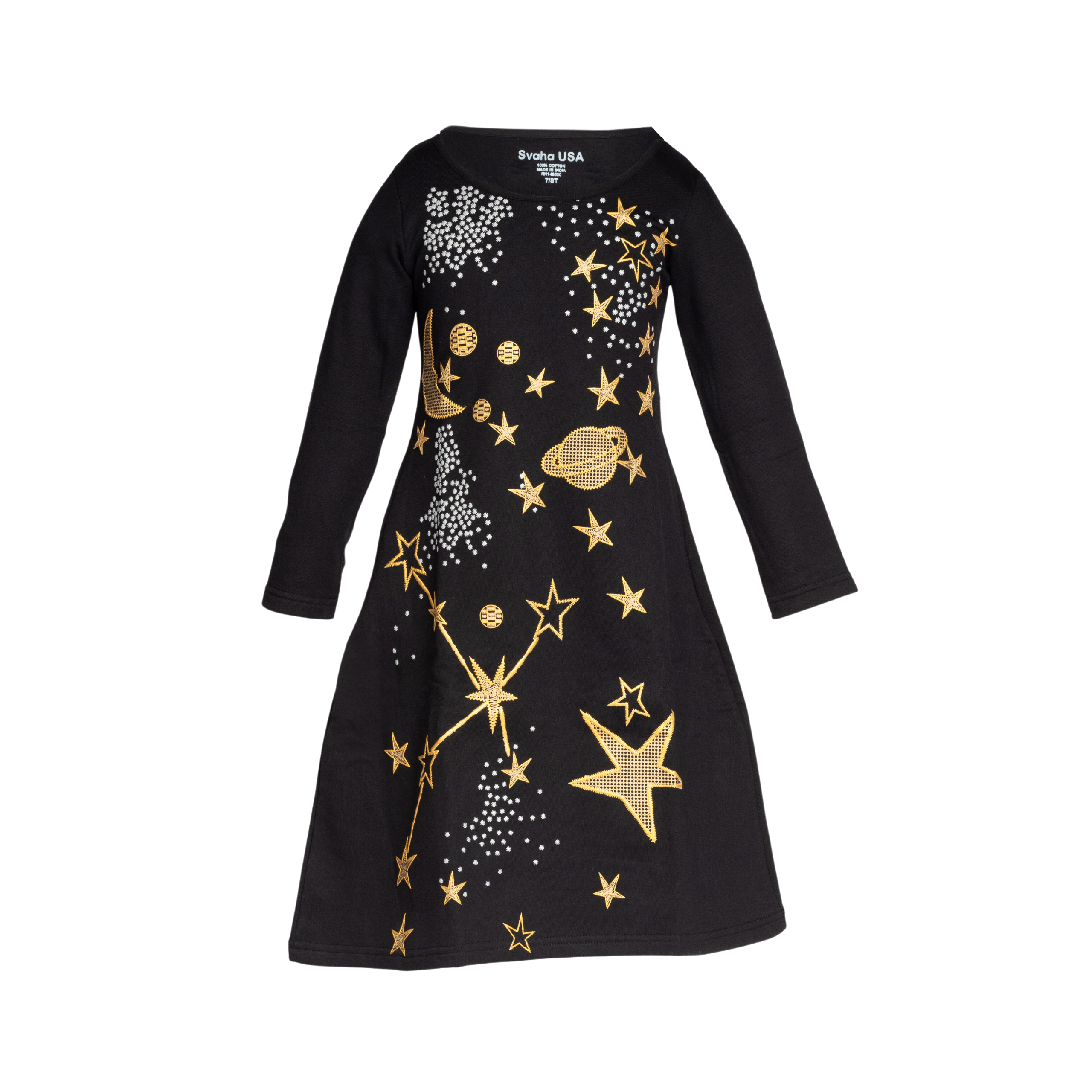 Space Kids A-Line Fleece Dress