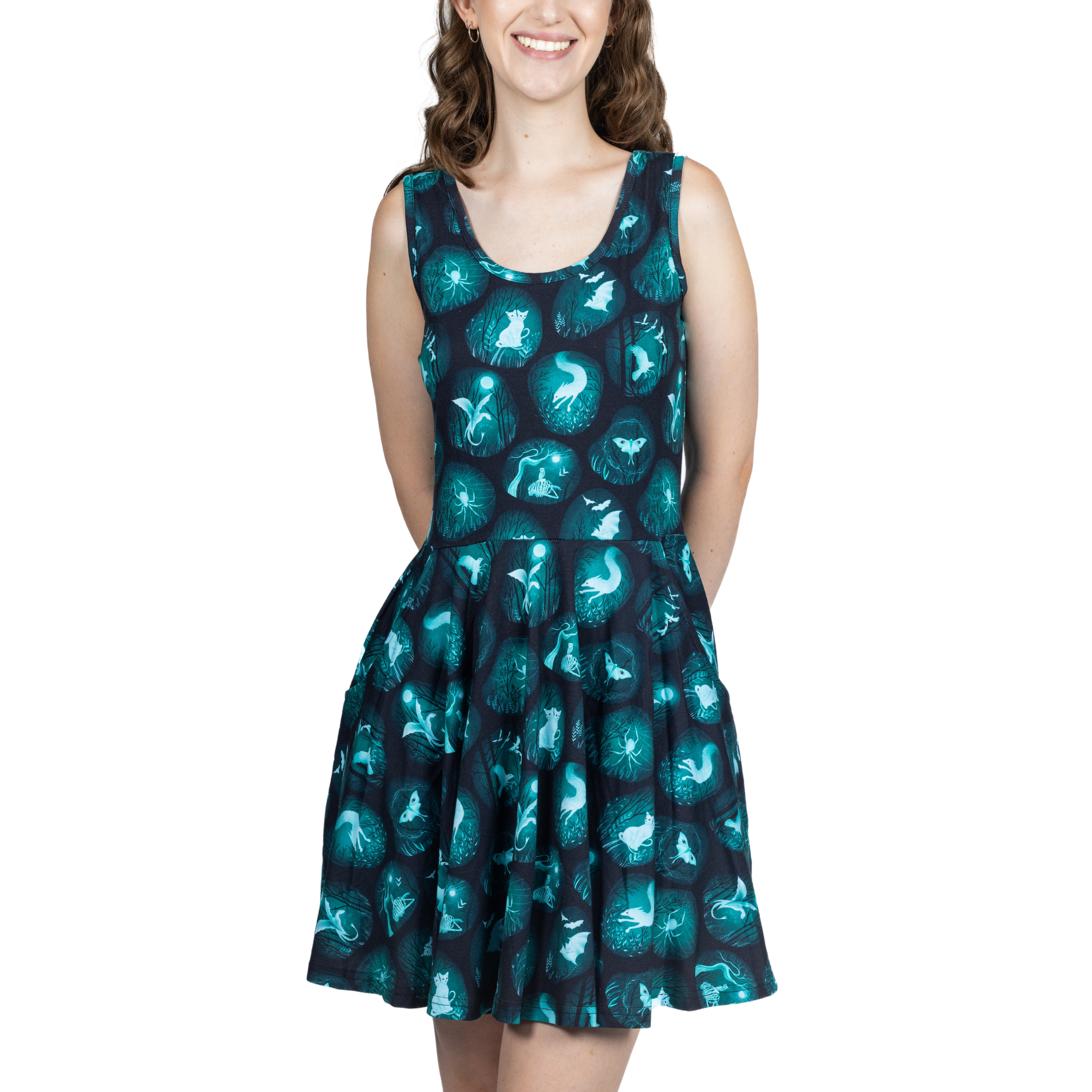 Creatures of the Night Skater Dress