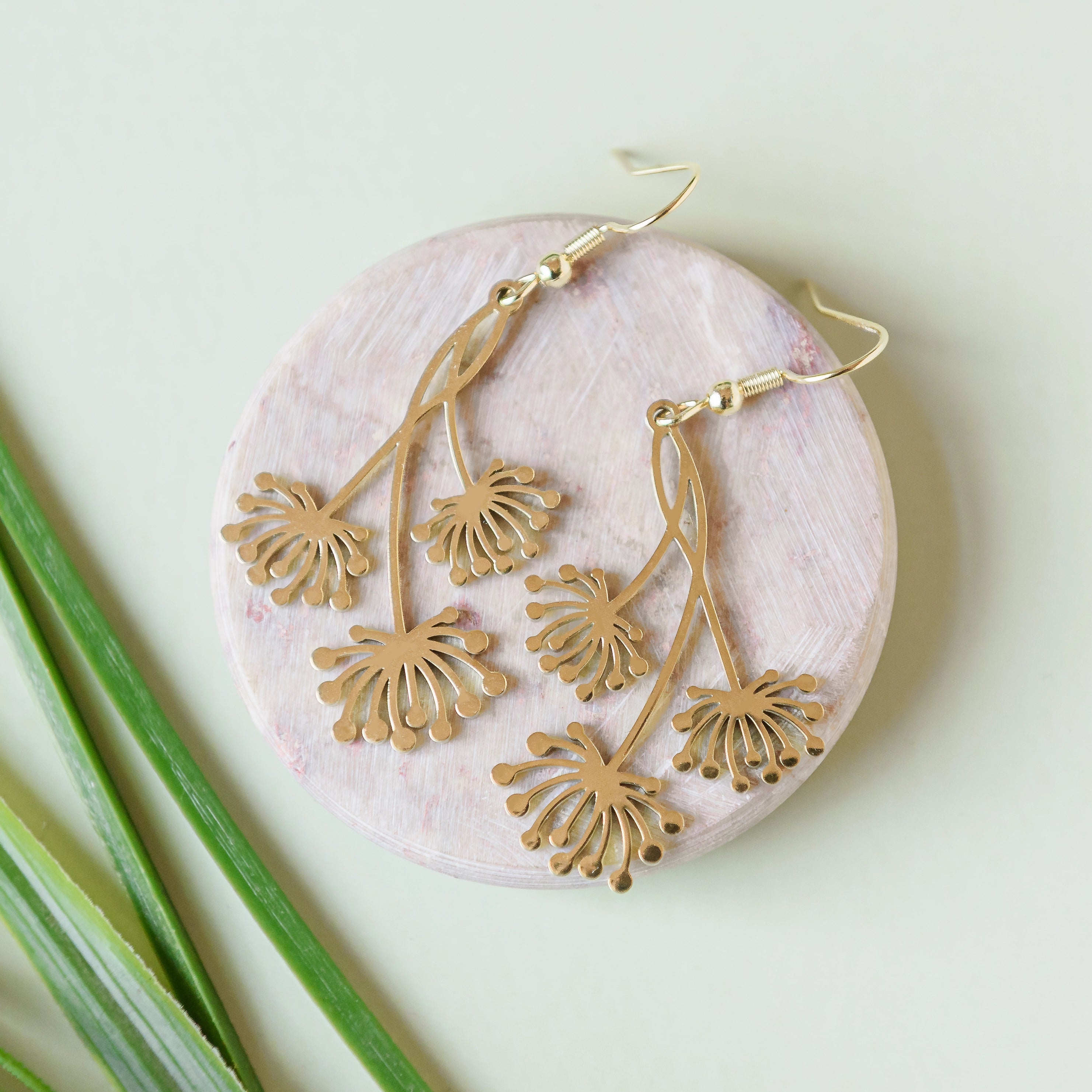 Dandelions Stainless Steel Earrings