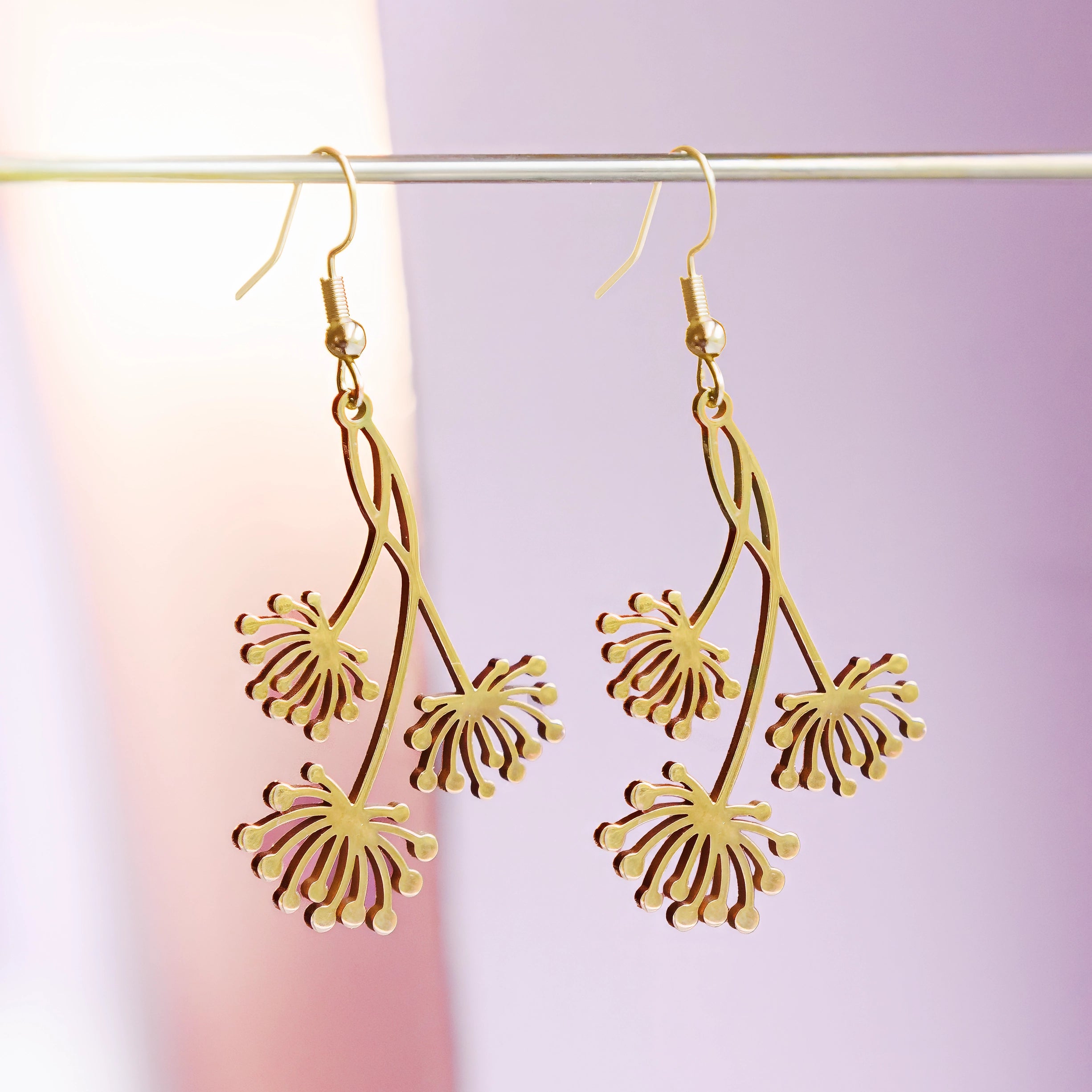 Dandelions Stainless Steel Earrings