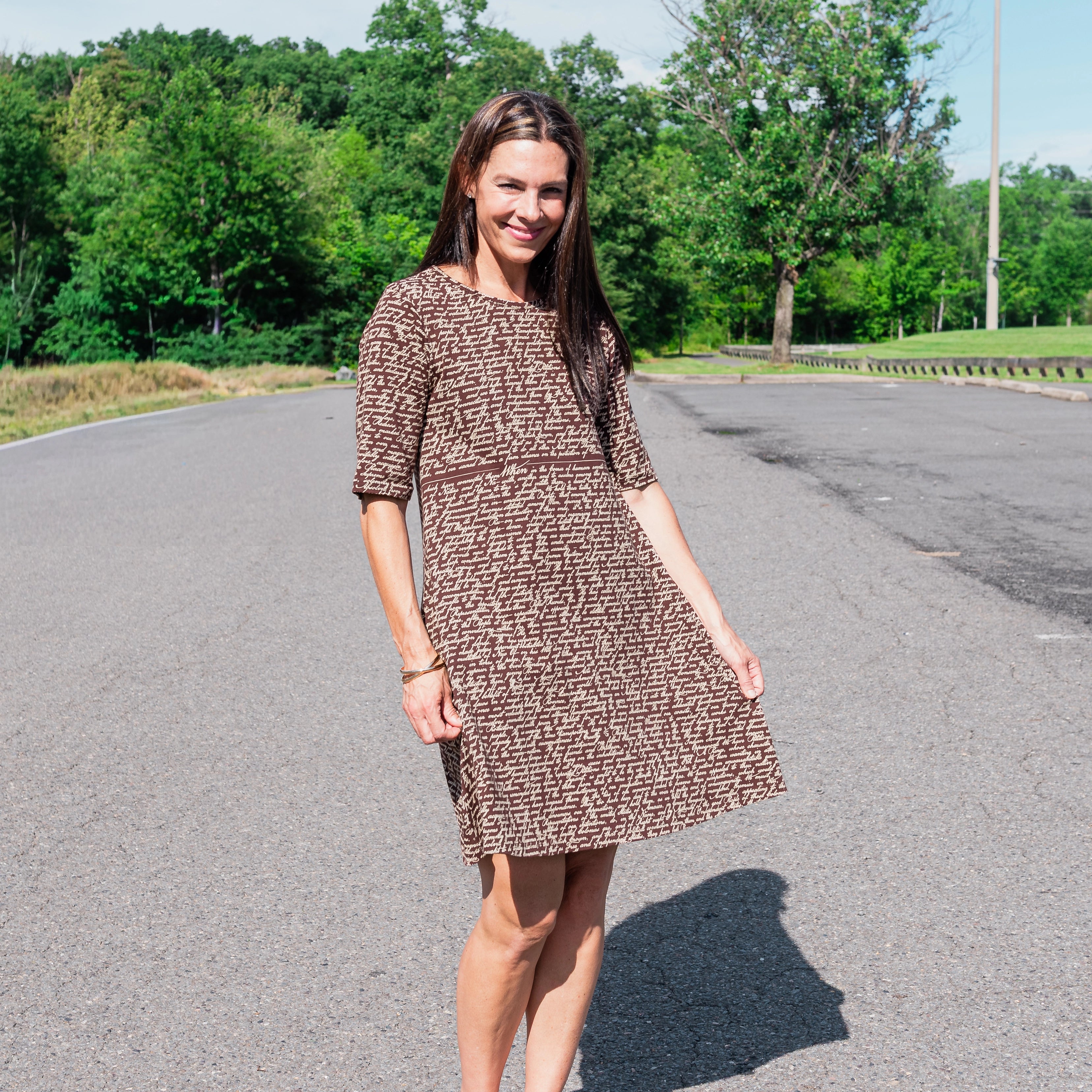 Declaration of Independence Long Tunic with Pockets