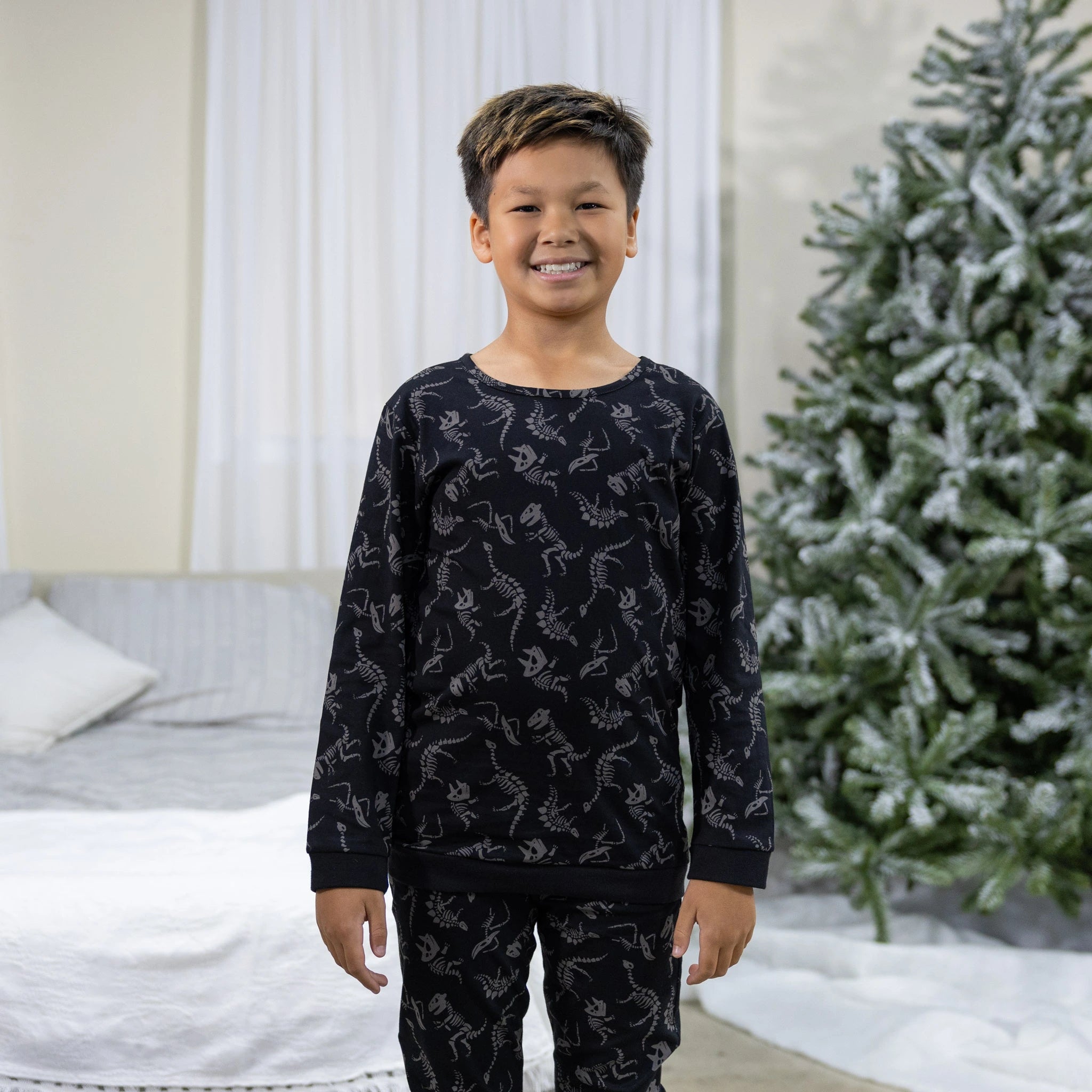 Dinosaur Fossils Kids Pajamas Set