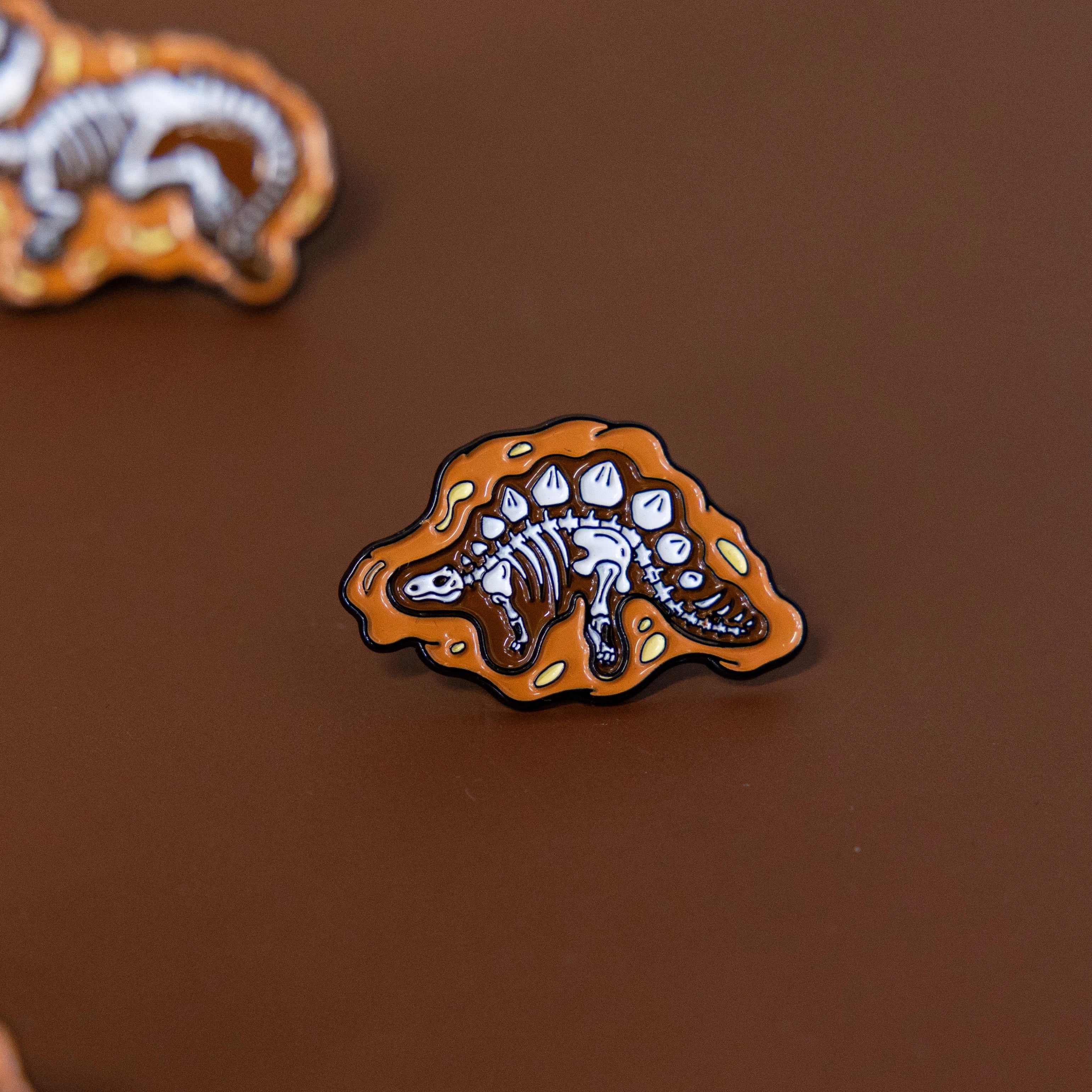 Dinosaur Fossils Enamel Pins Set