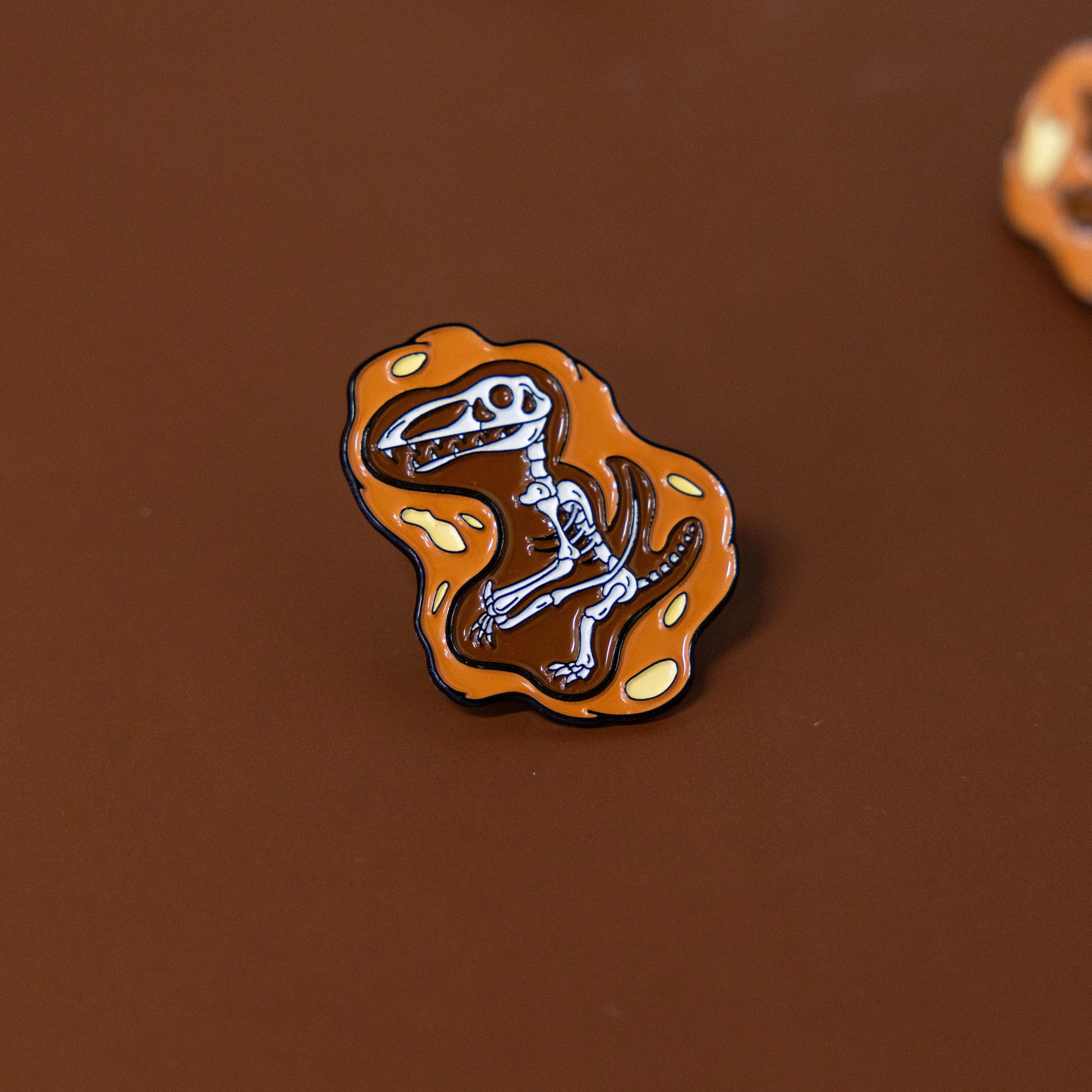 Dinosaur Fossils Enamel Pins Set