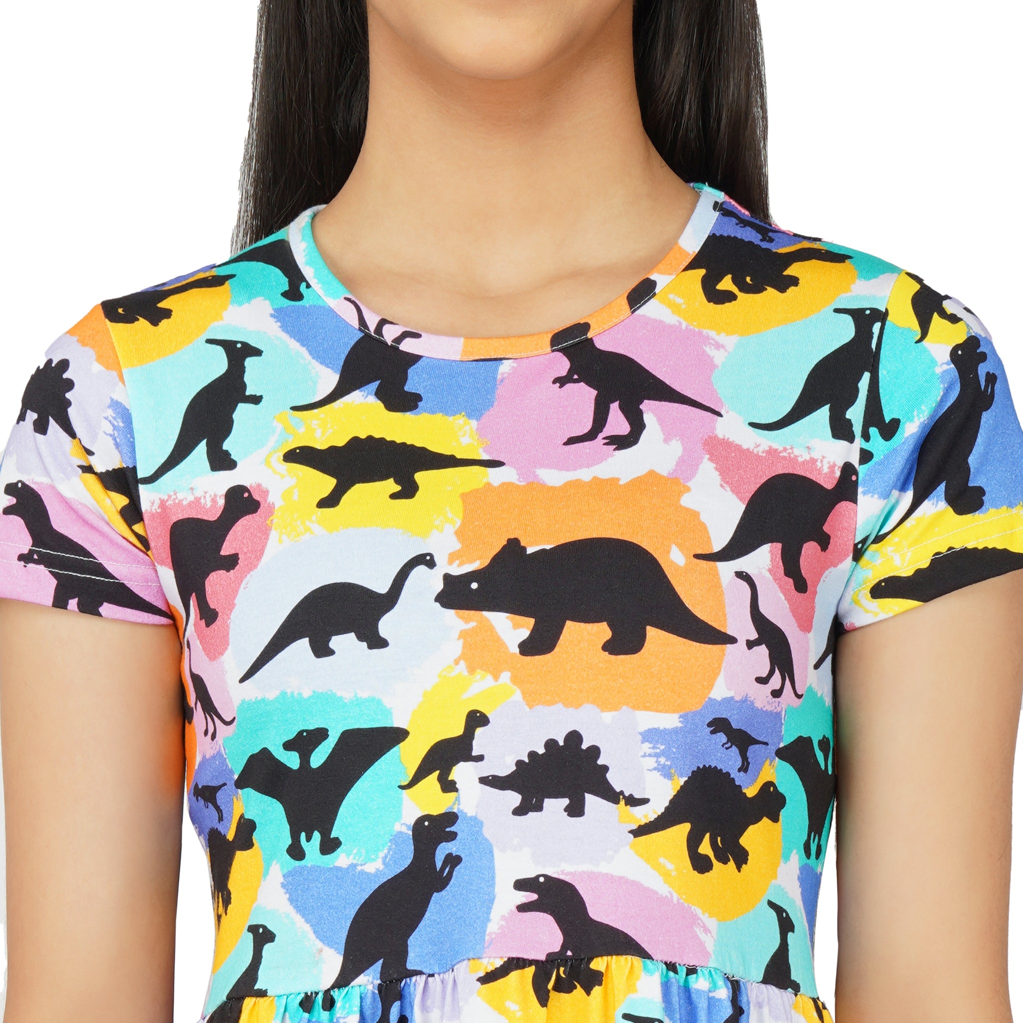 (Pre-order) Dinosaurs & Colors Kids Dress