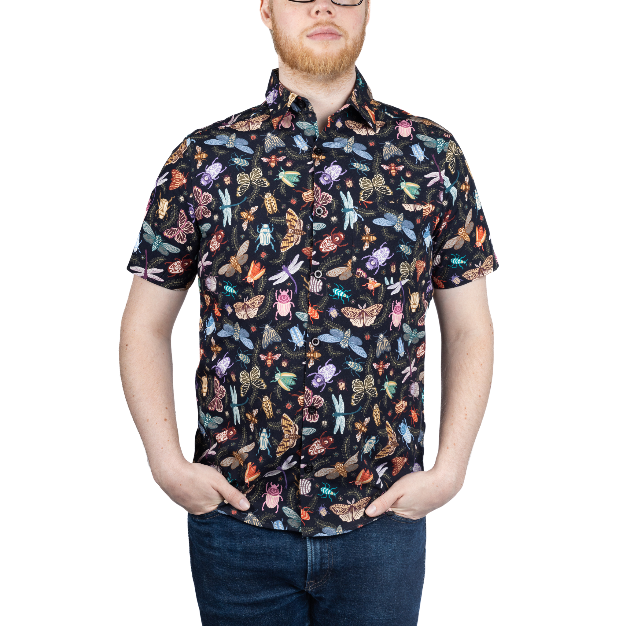 Doodle Bugs Short Sleeve Button-Up Shirt