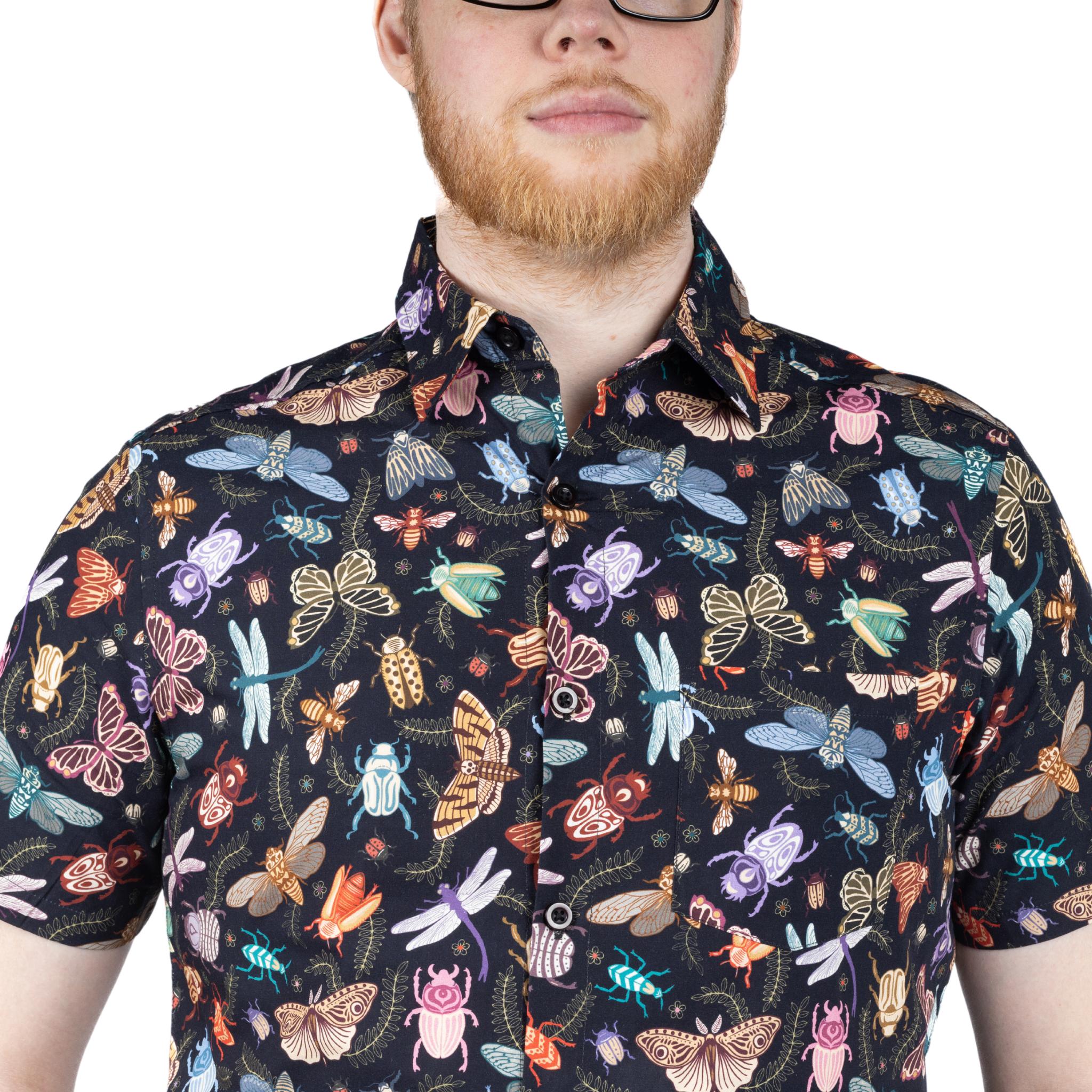 Doodle Bugs Short Sleeve Button-Up Shirt