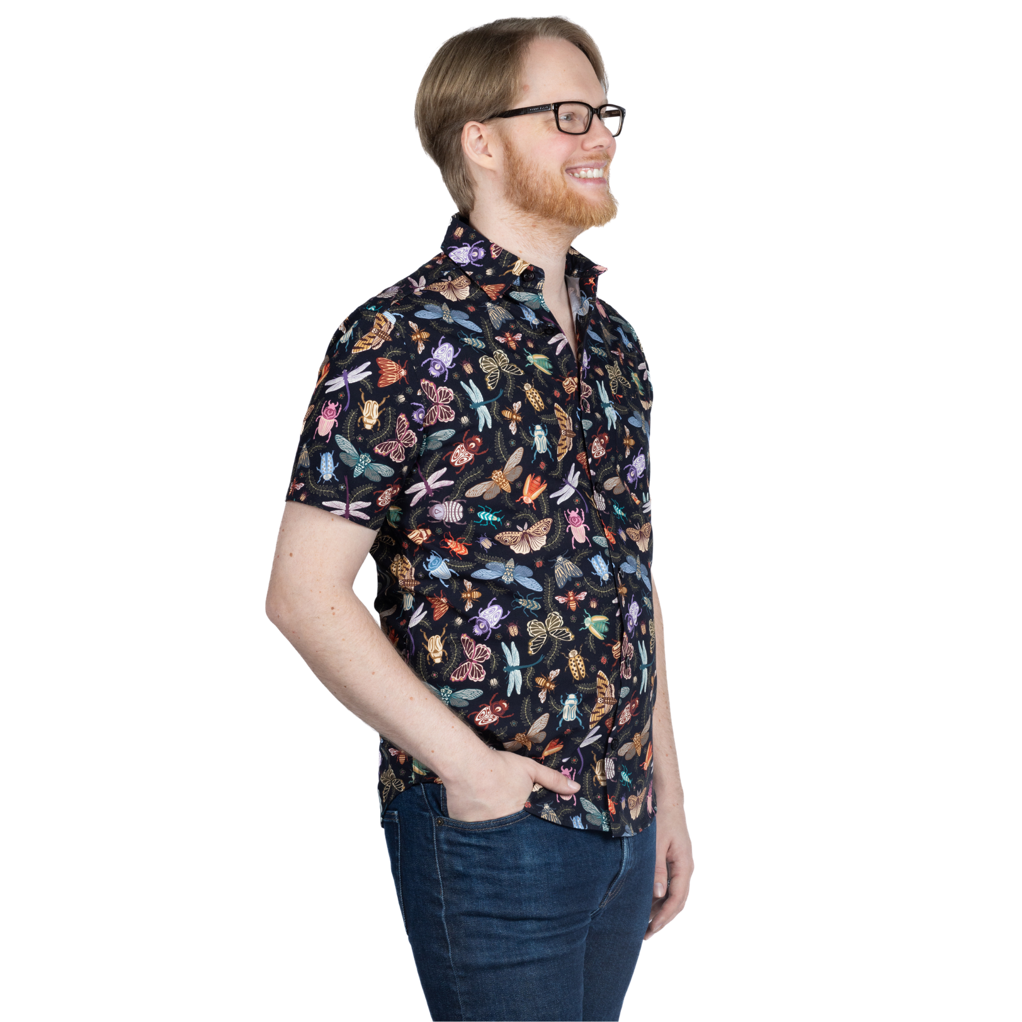 Doodle Bugs Short Sleeve Button-Up Shirt