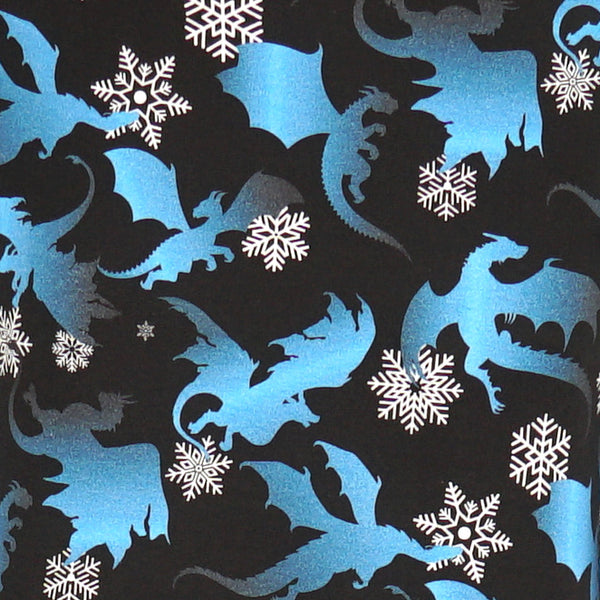 Dragons & Snowflakes Kids Twirl Dress