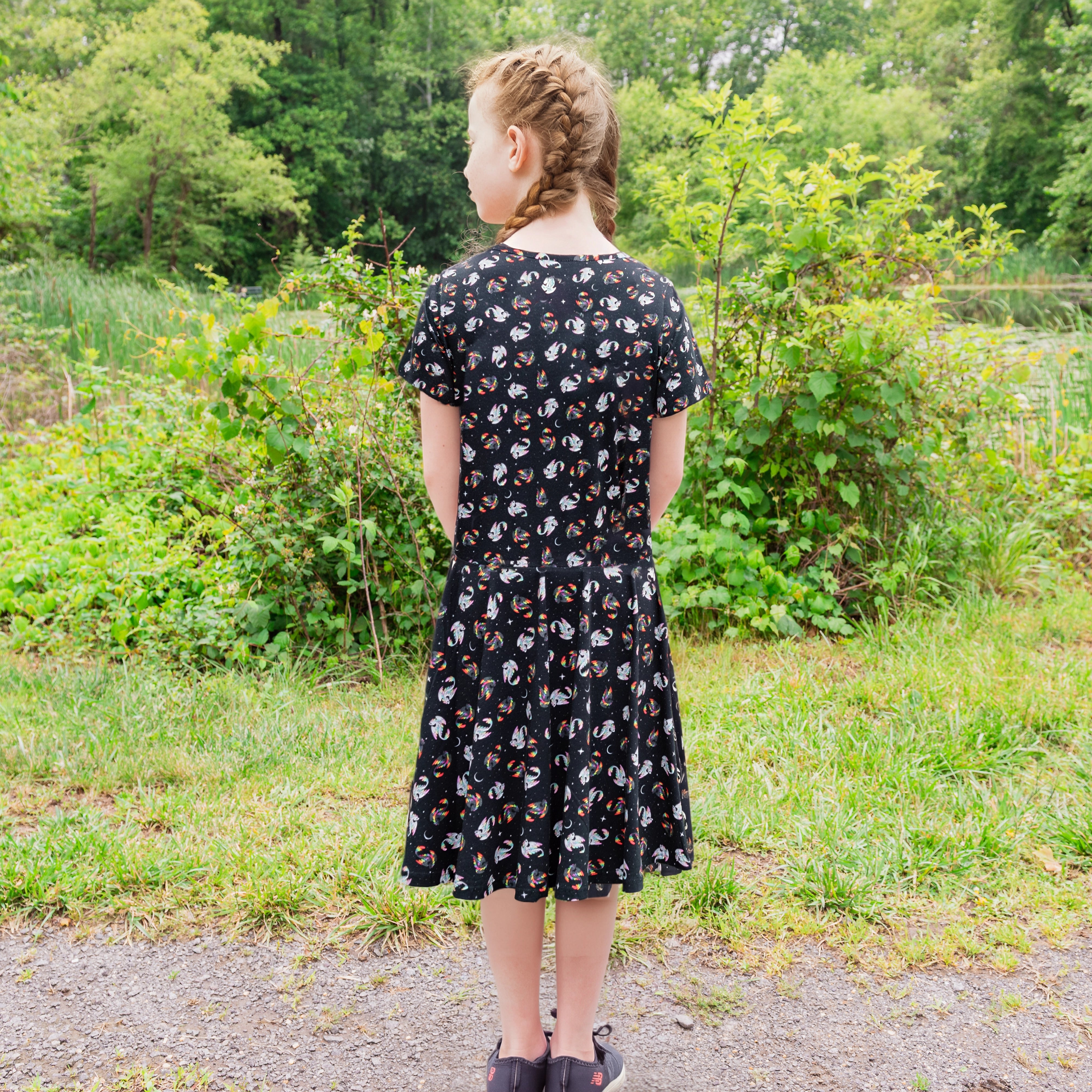 Dragons Zen & Harmony Kids Twirl Dress with Pockets