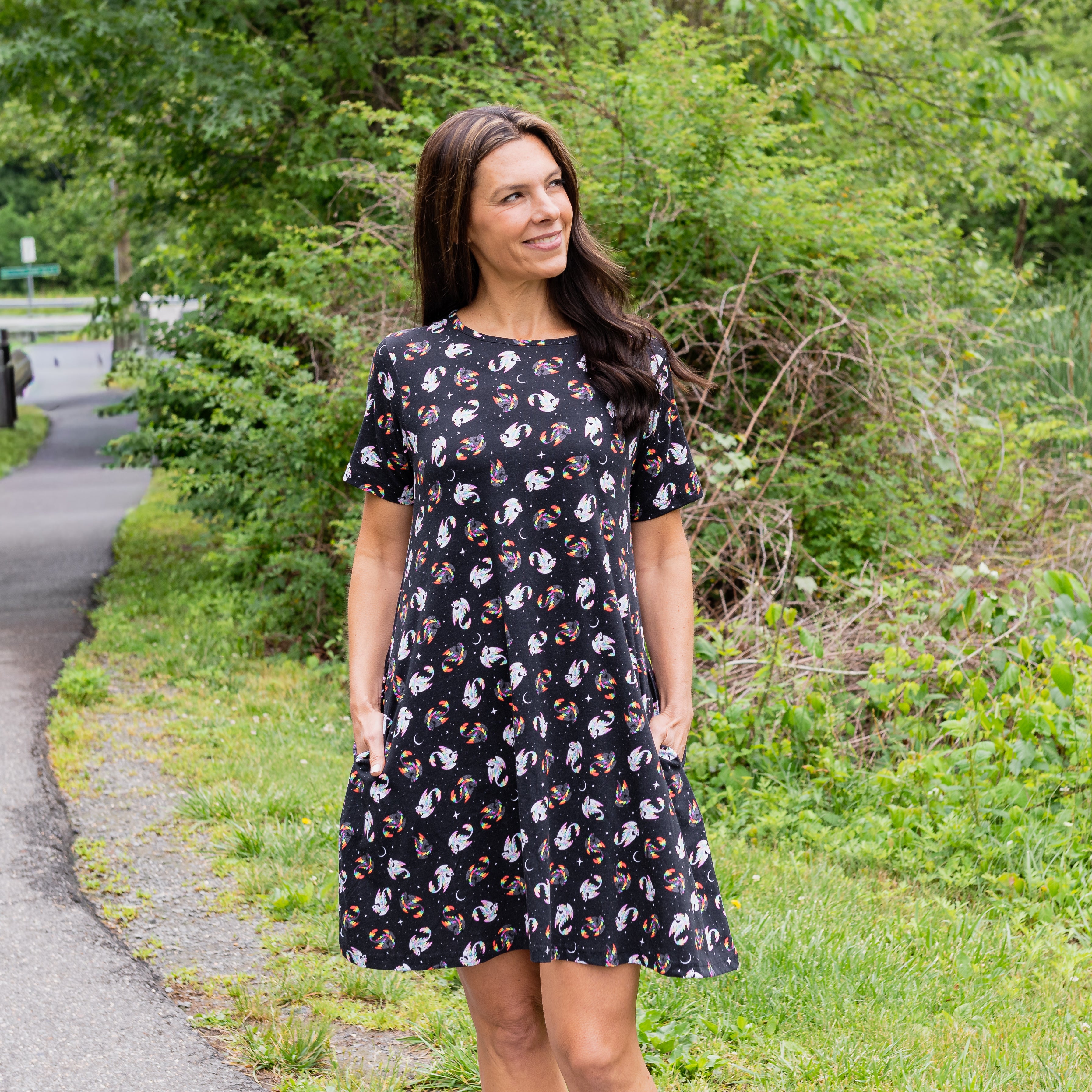 Dragons Zen & Harmony Long Tunic with Pockets