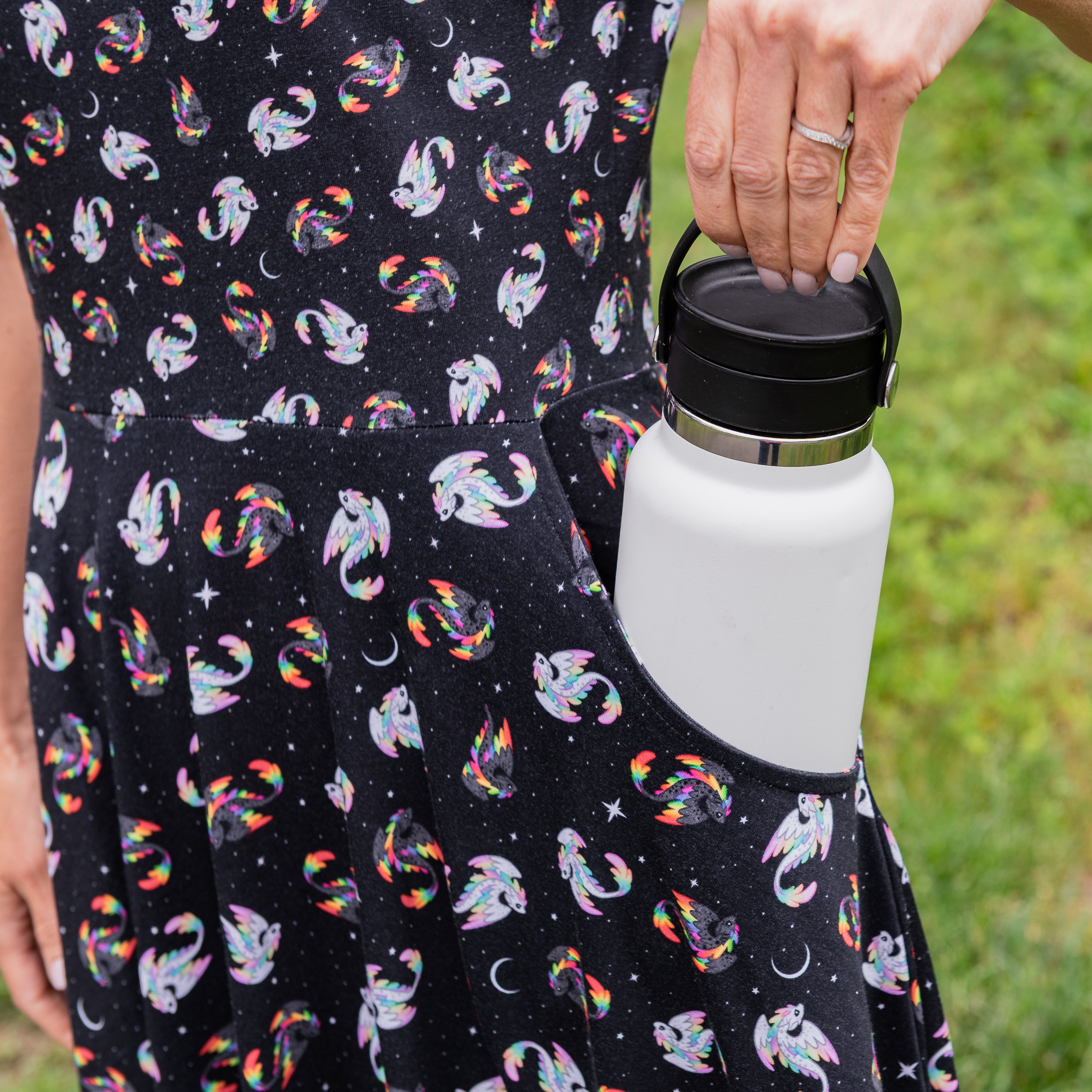 Dragons Zen & Harmony Twirl Dress with Pockets