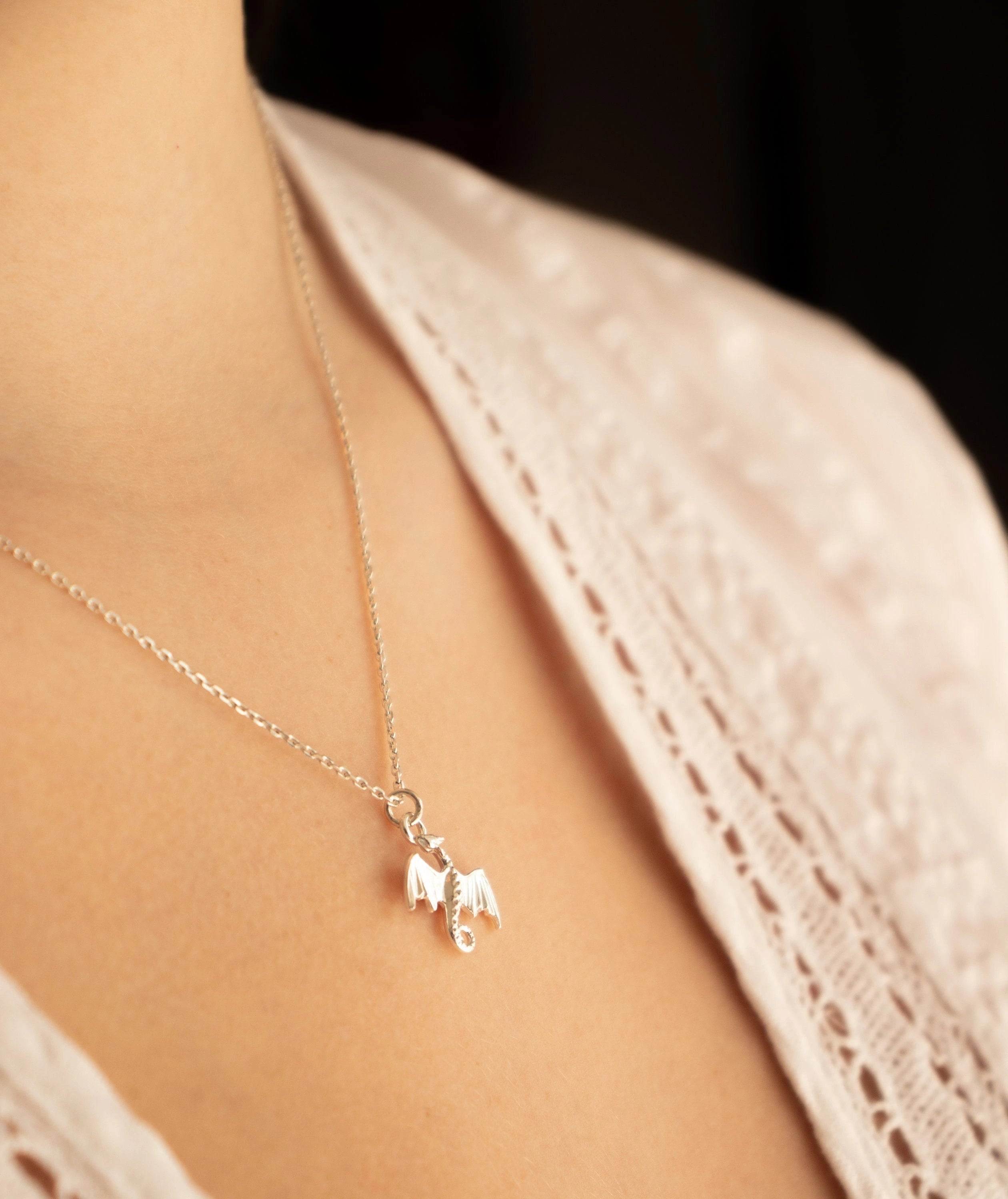 Dragon Sterling Silver Necklace