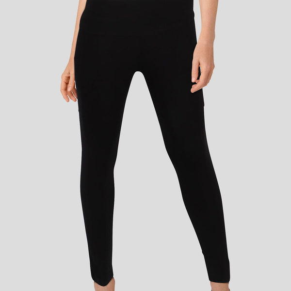 Black Adults Cotton Leggings with Pockets