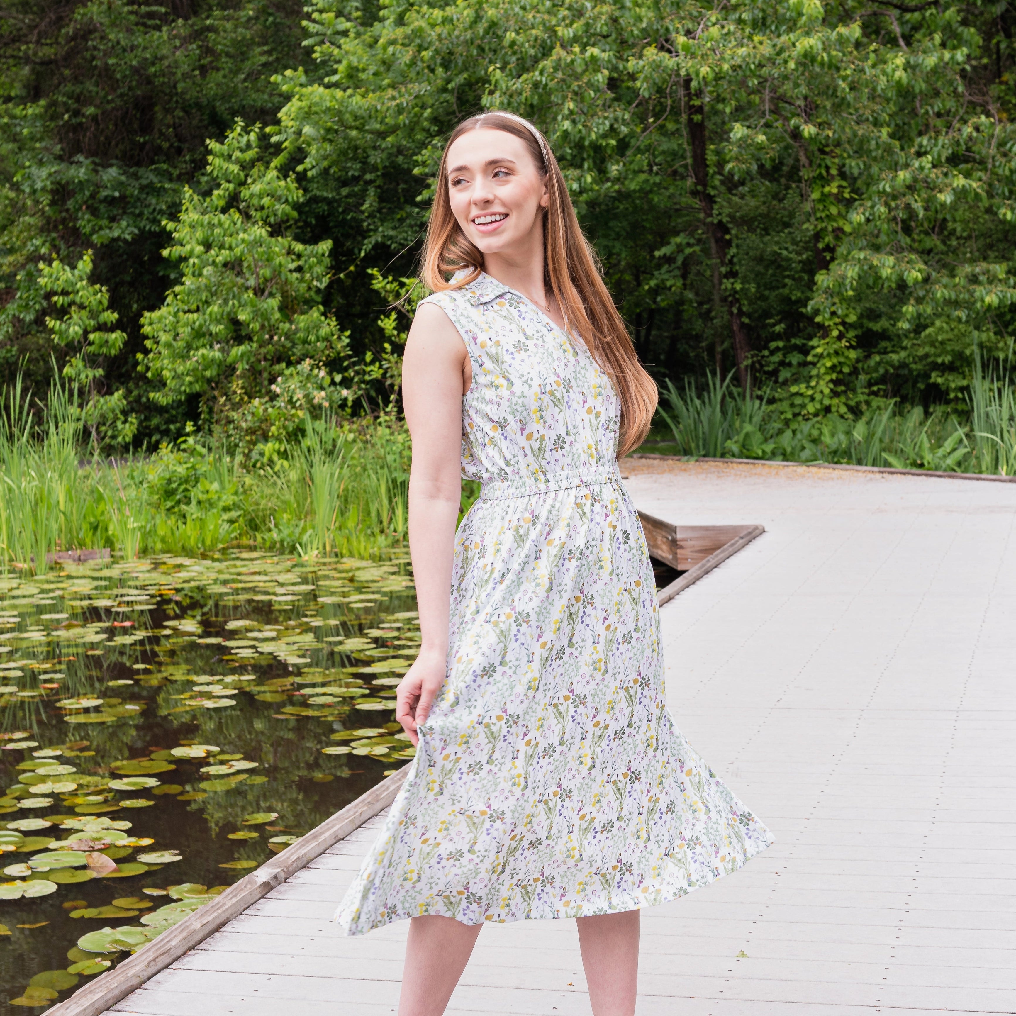Fairies Among The Weeds Dress with Pockets