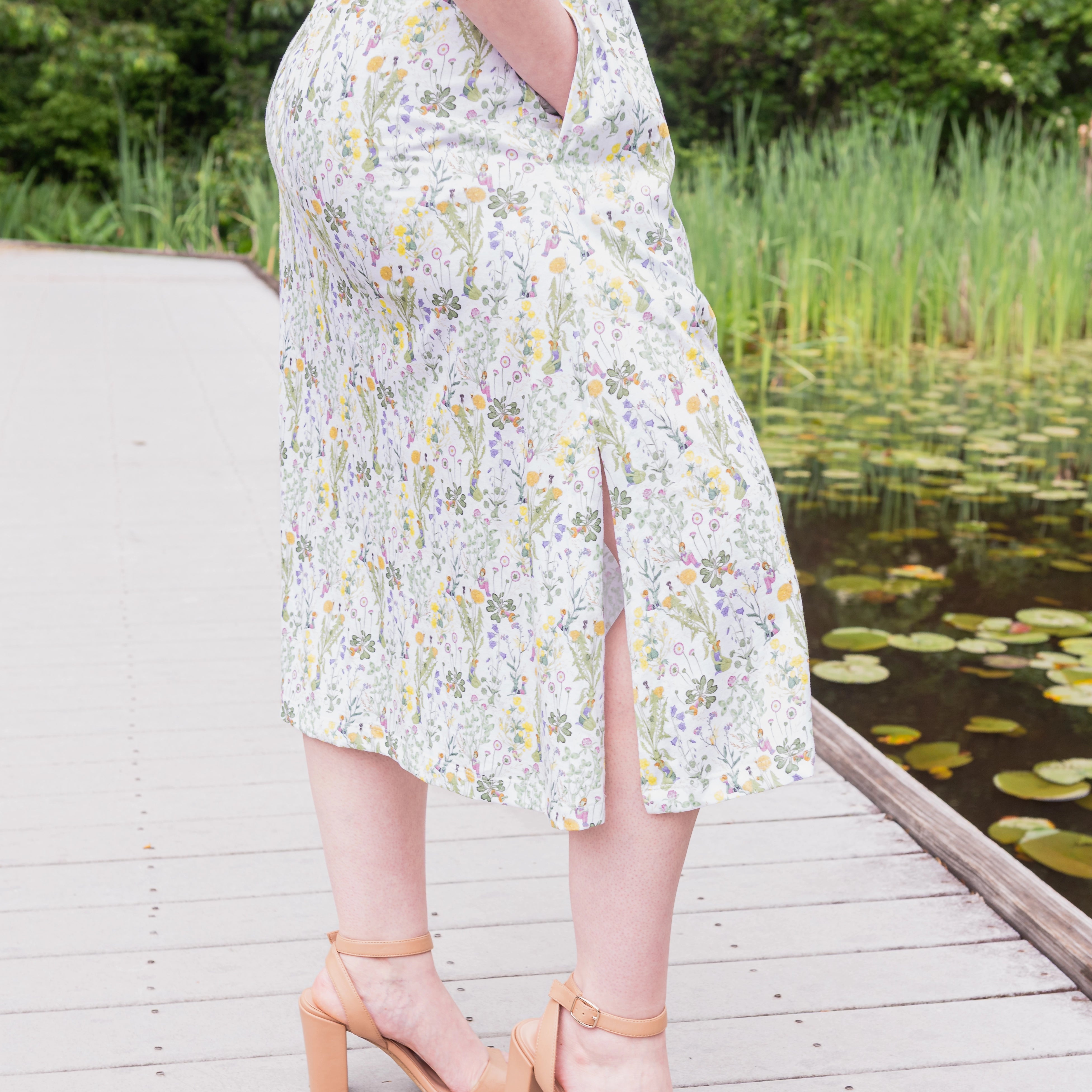 Fairies Among The Weeds Dress with Pockets