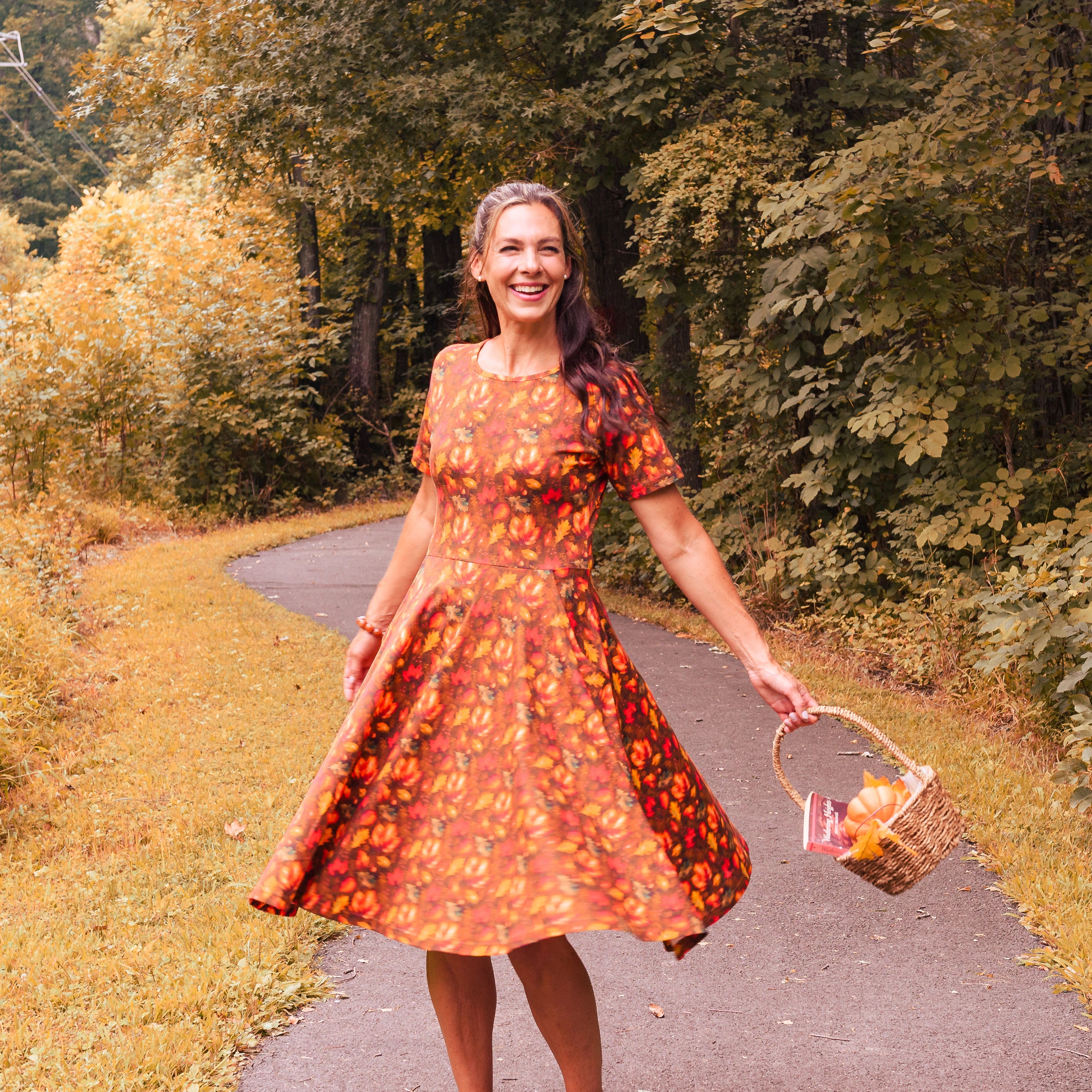 Falling For You Twirl Dress with Pockets