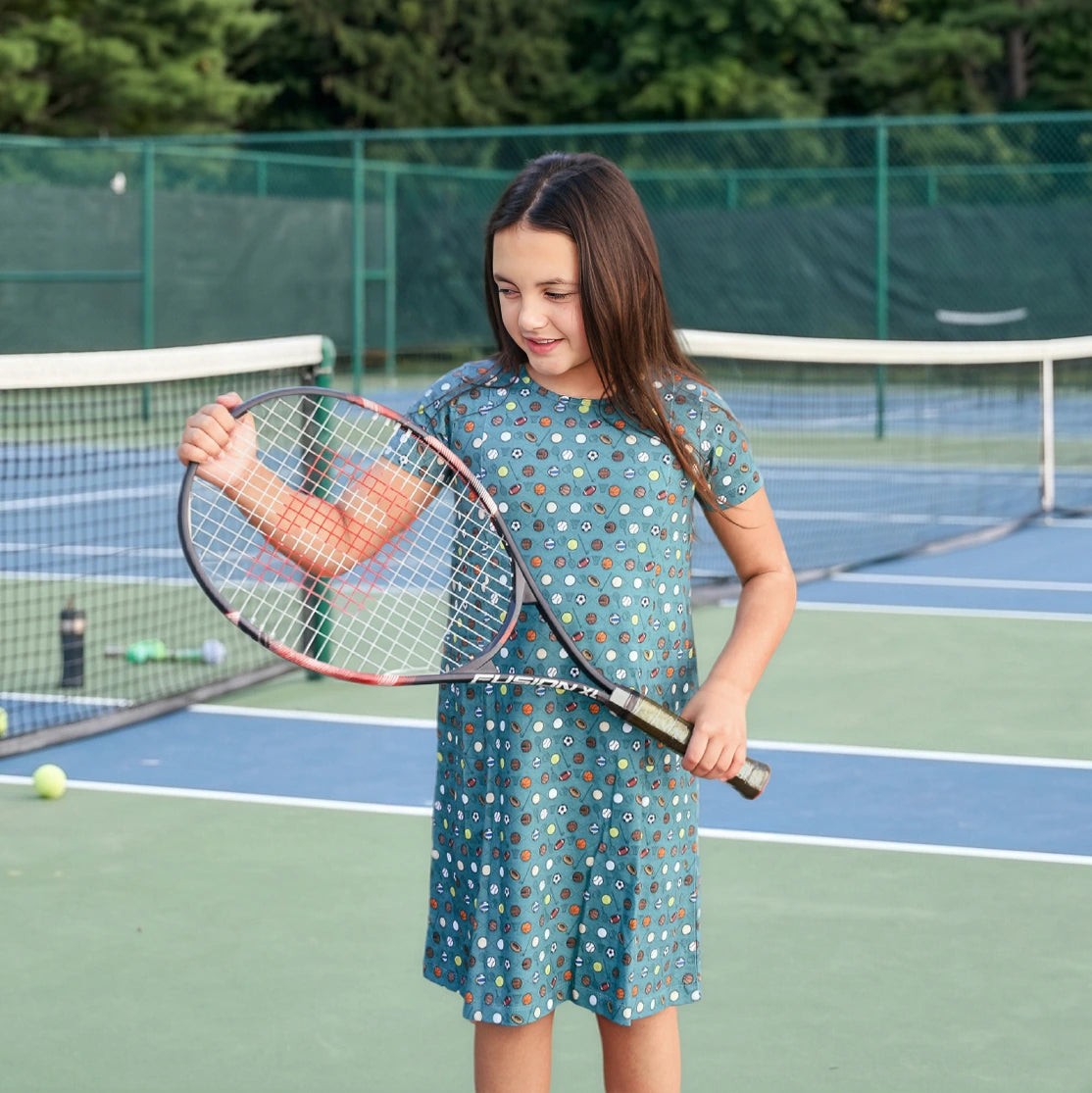 Field Day Kids A-Line Dress with Pockets
