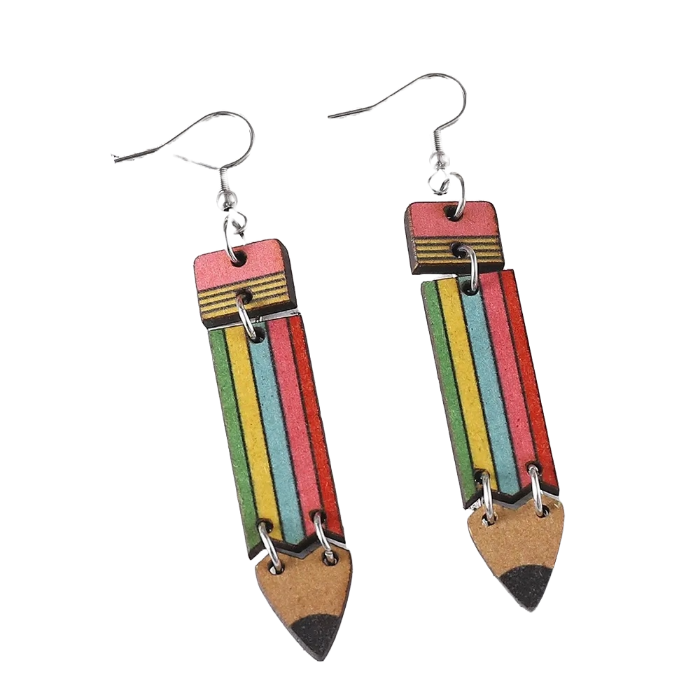 Colorful Pencil Earrings