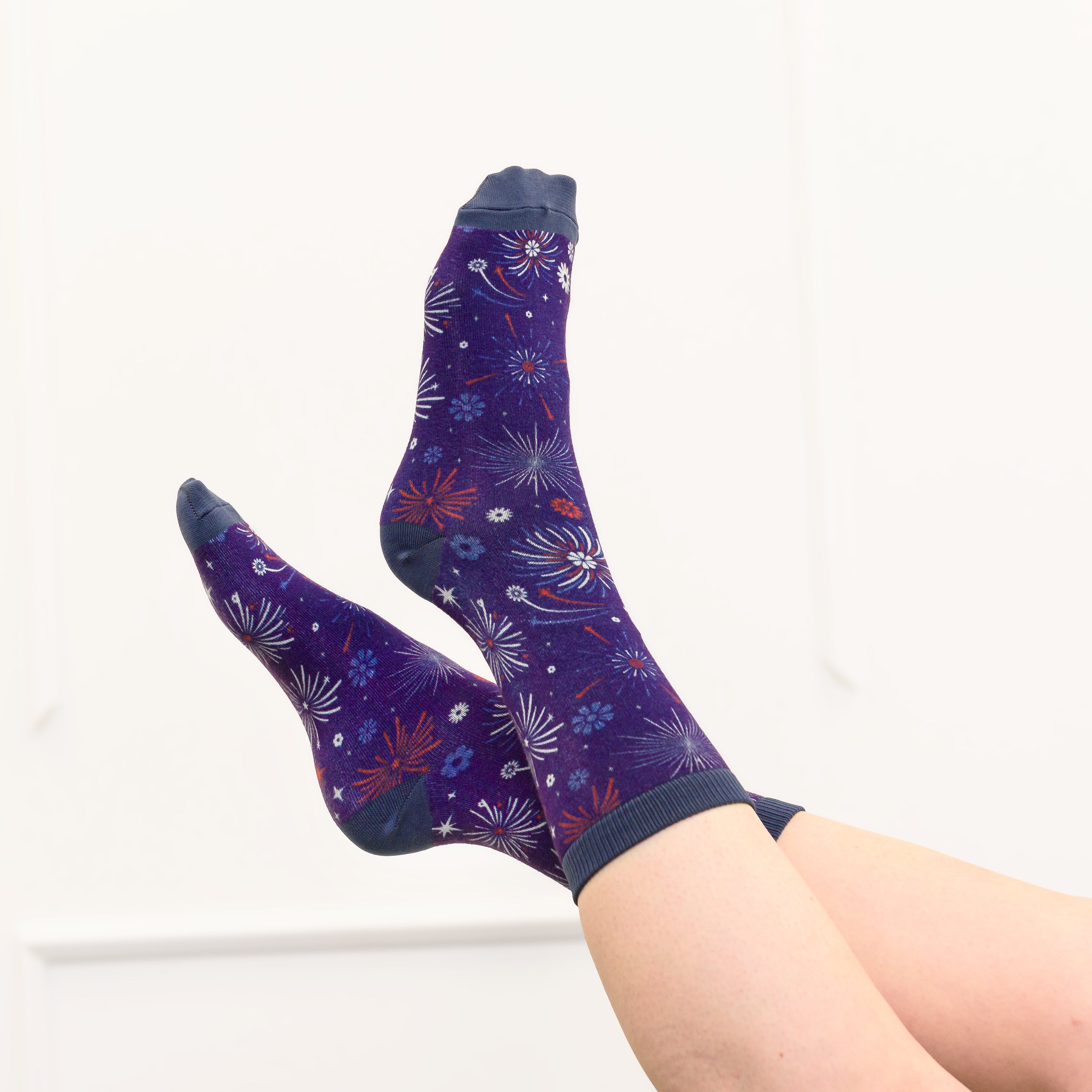 Floral Fireworks Crew Socks