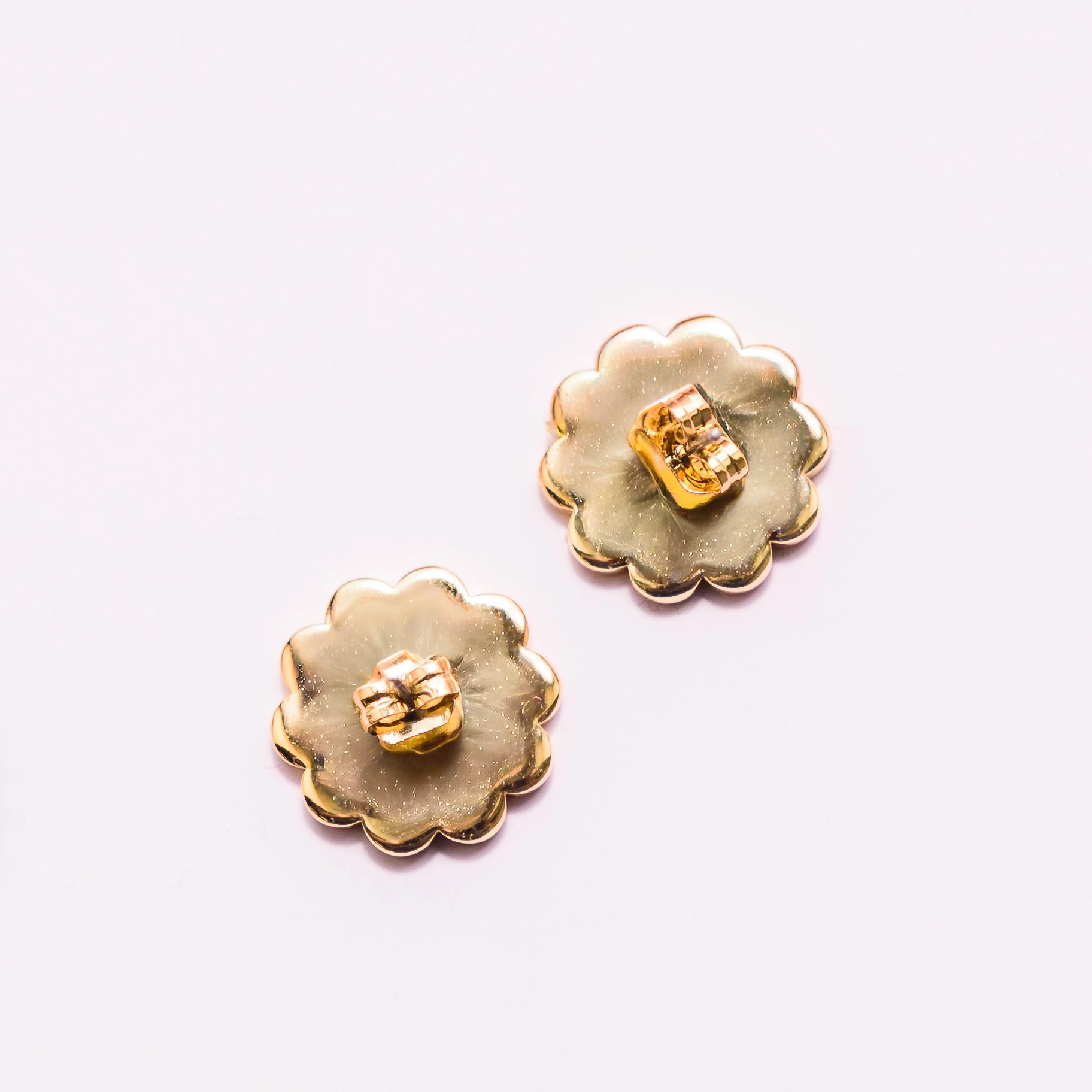Floral Lion Stainless Steel Earrings