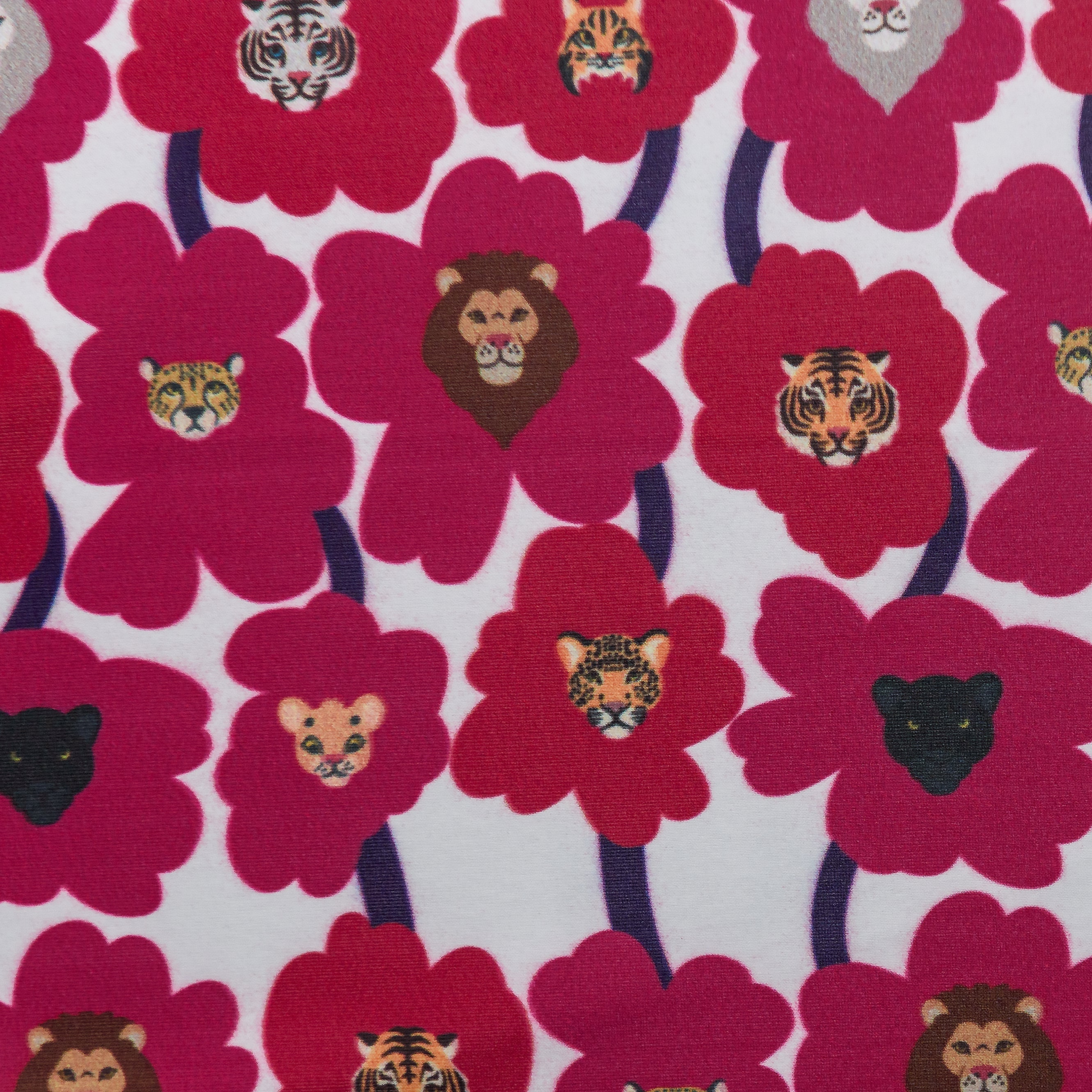 Floral Cat Family Kids Rash Guard