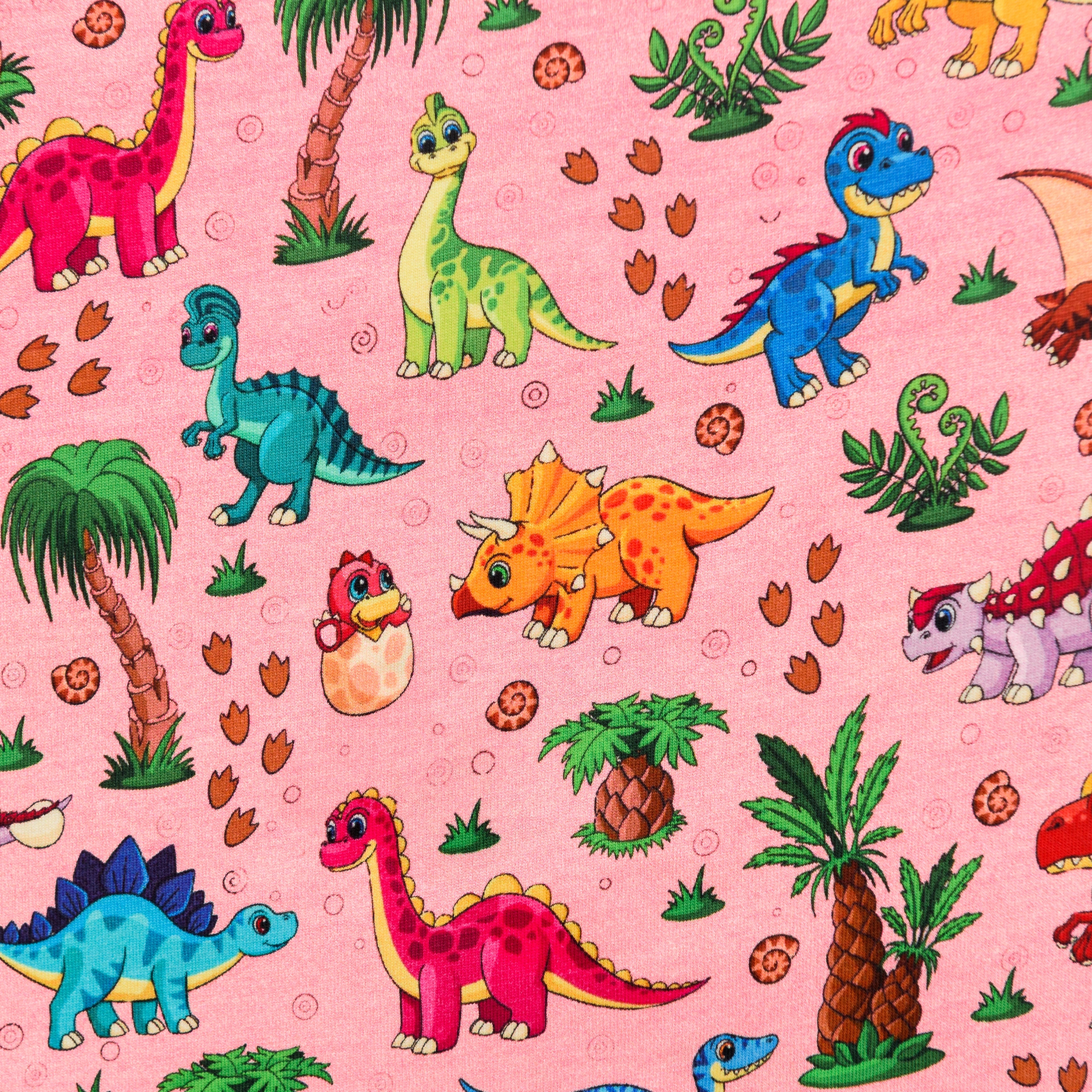 Floral Dinosaurs Baby Bodysuit