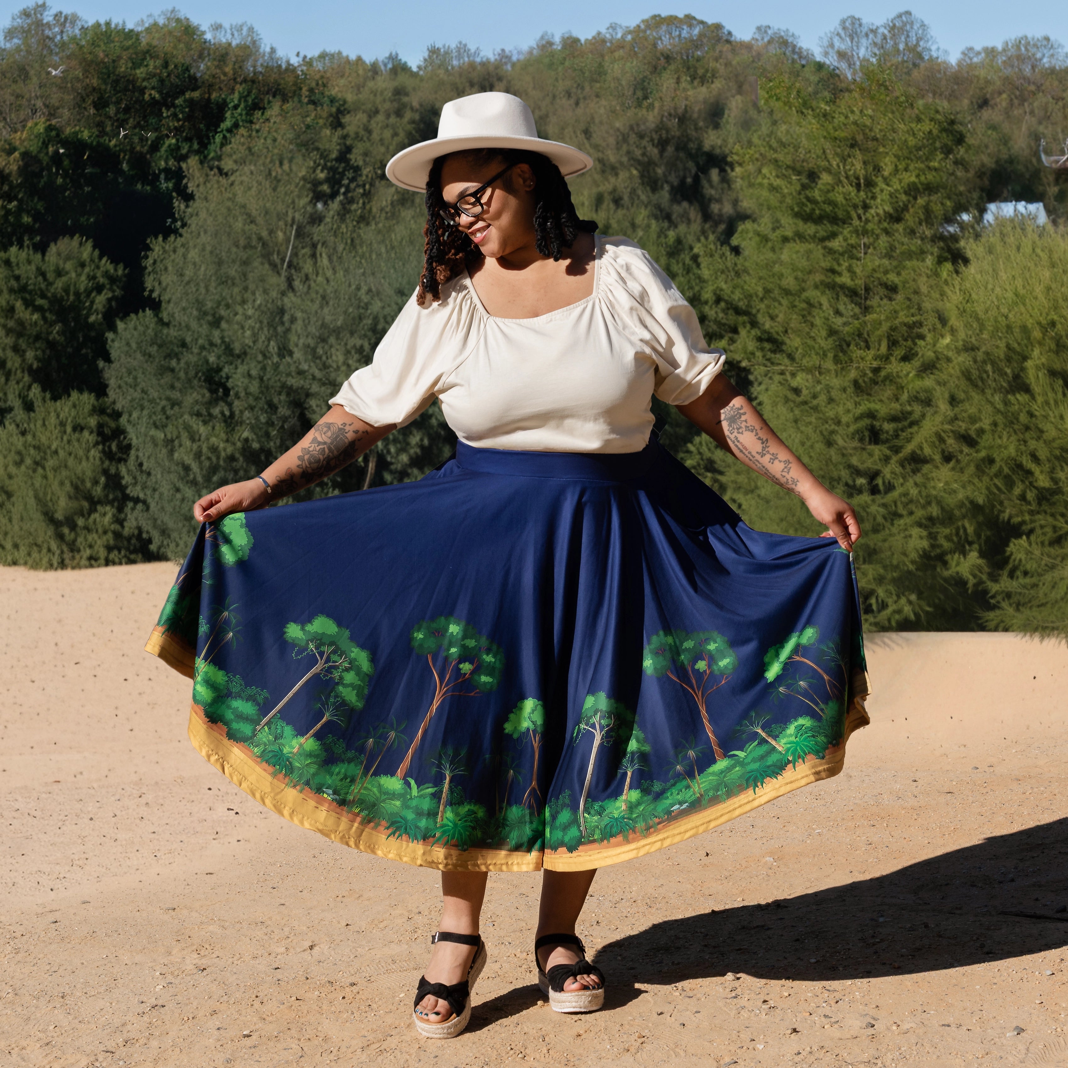 Forest Layers Twirl Skirt