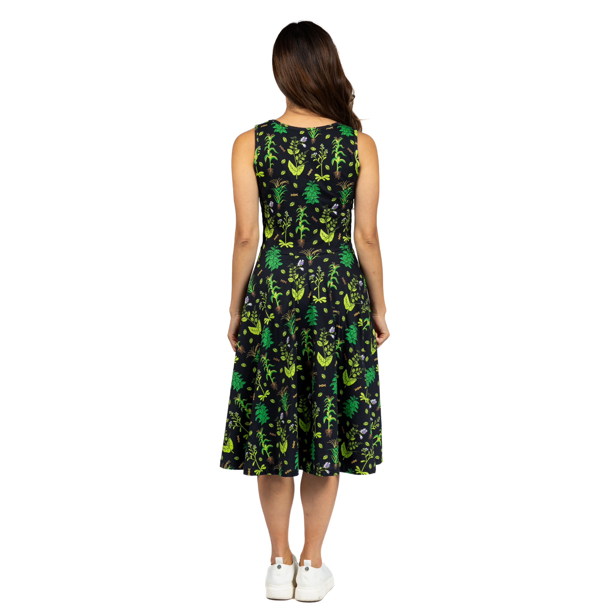 Genetic Plants Sleeveless Twirl Dress