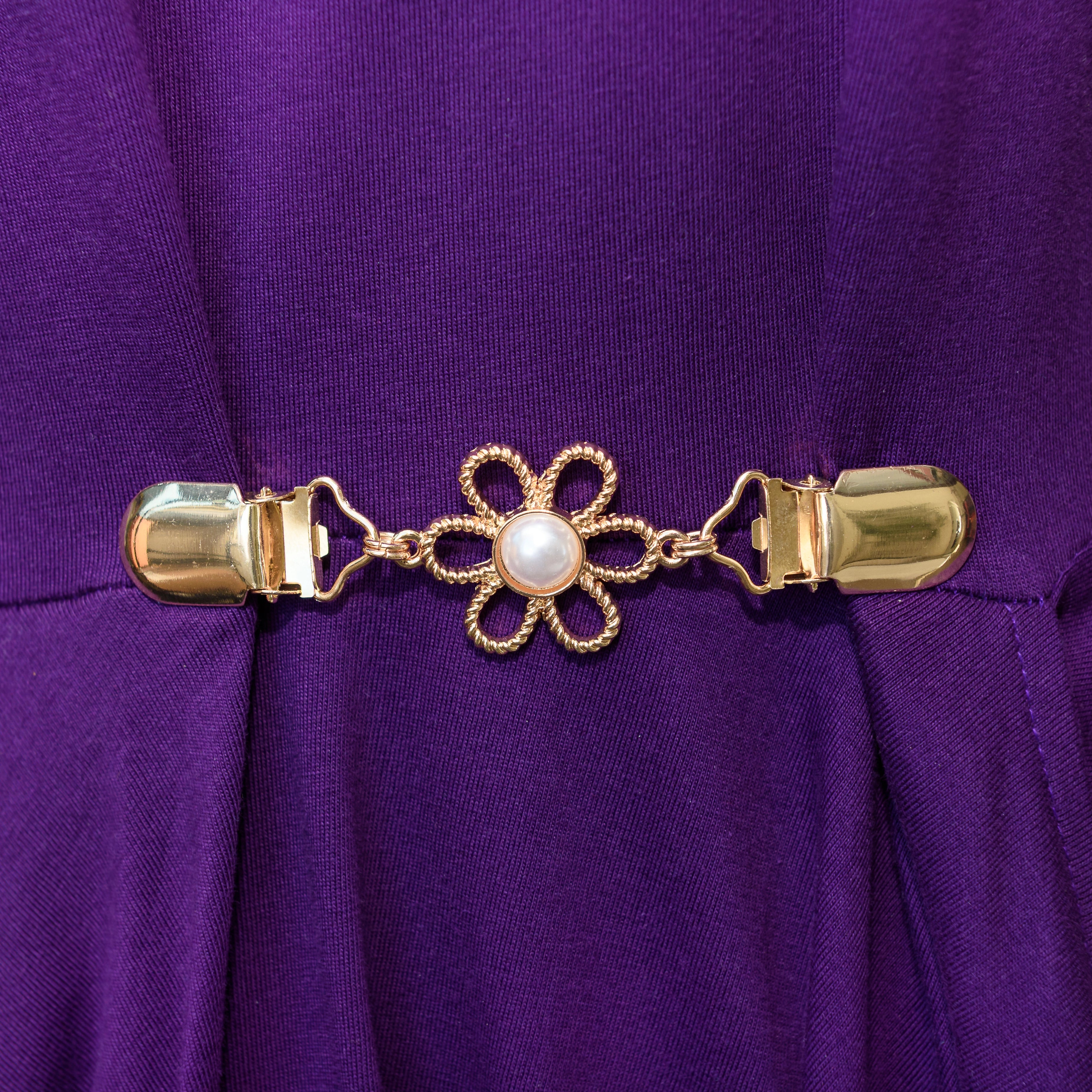 Golden Flower Cinch Clip