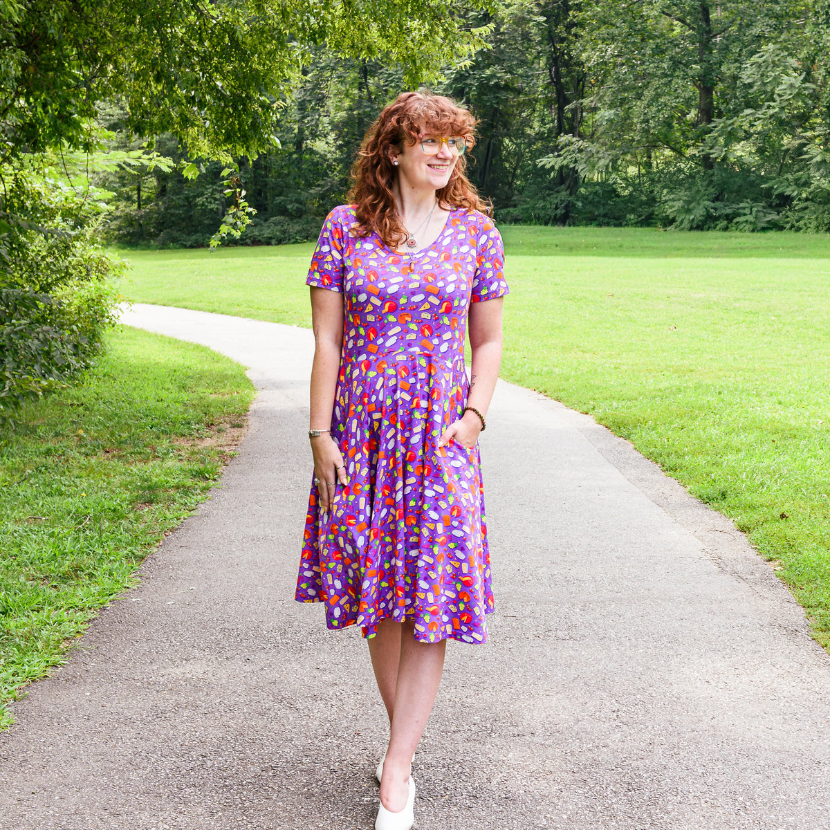 Grate Expectations Twirl Dress with Pockets