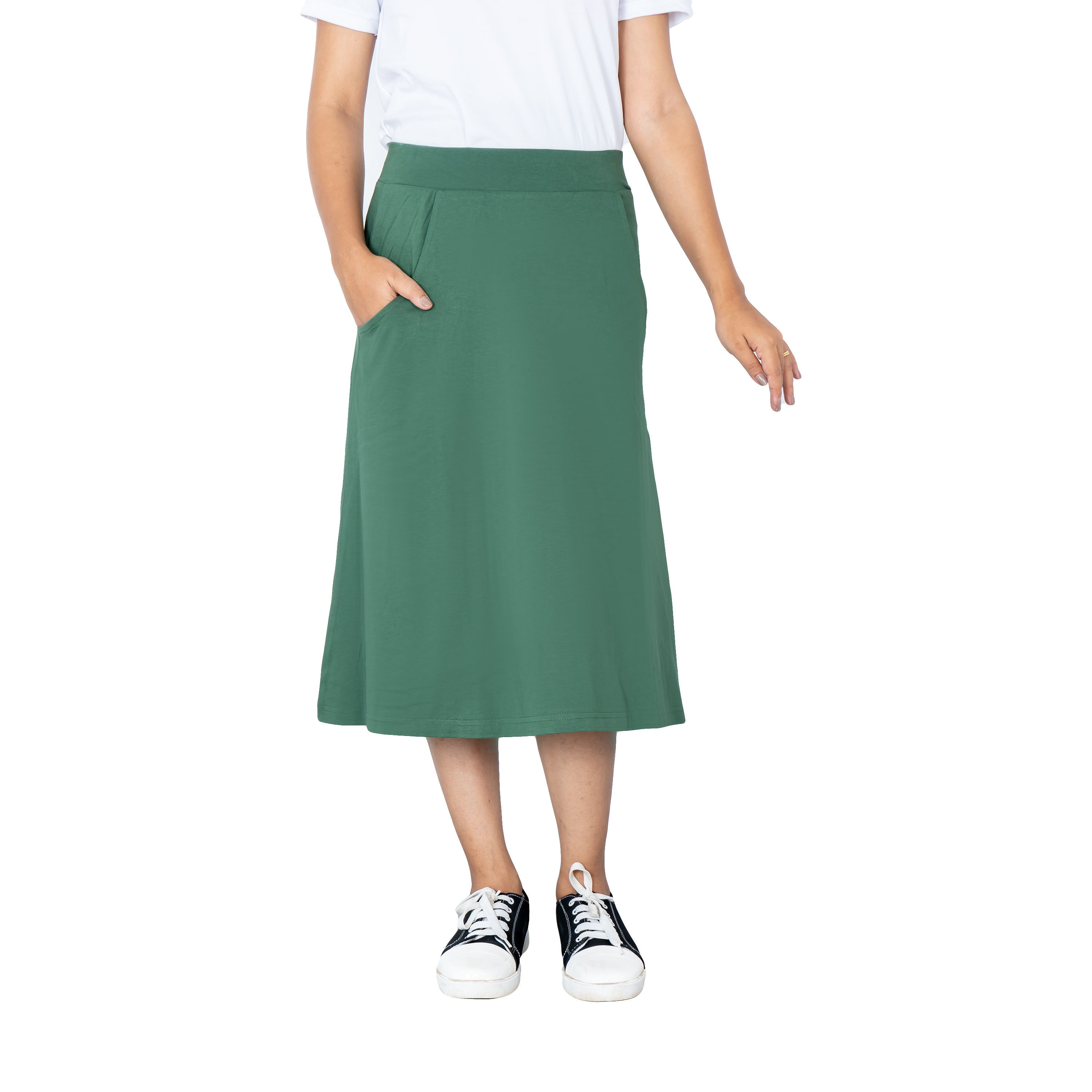 Green A-Line Skirt