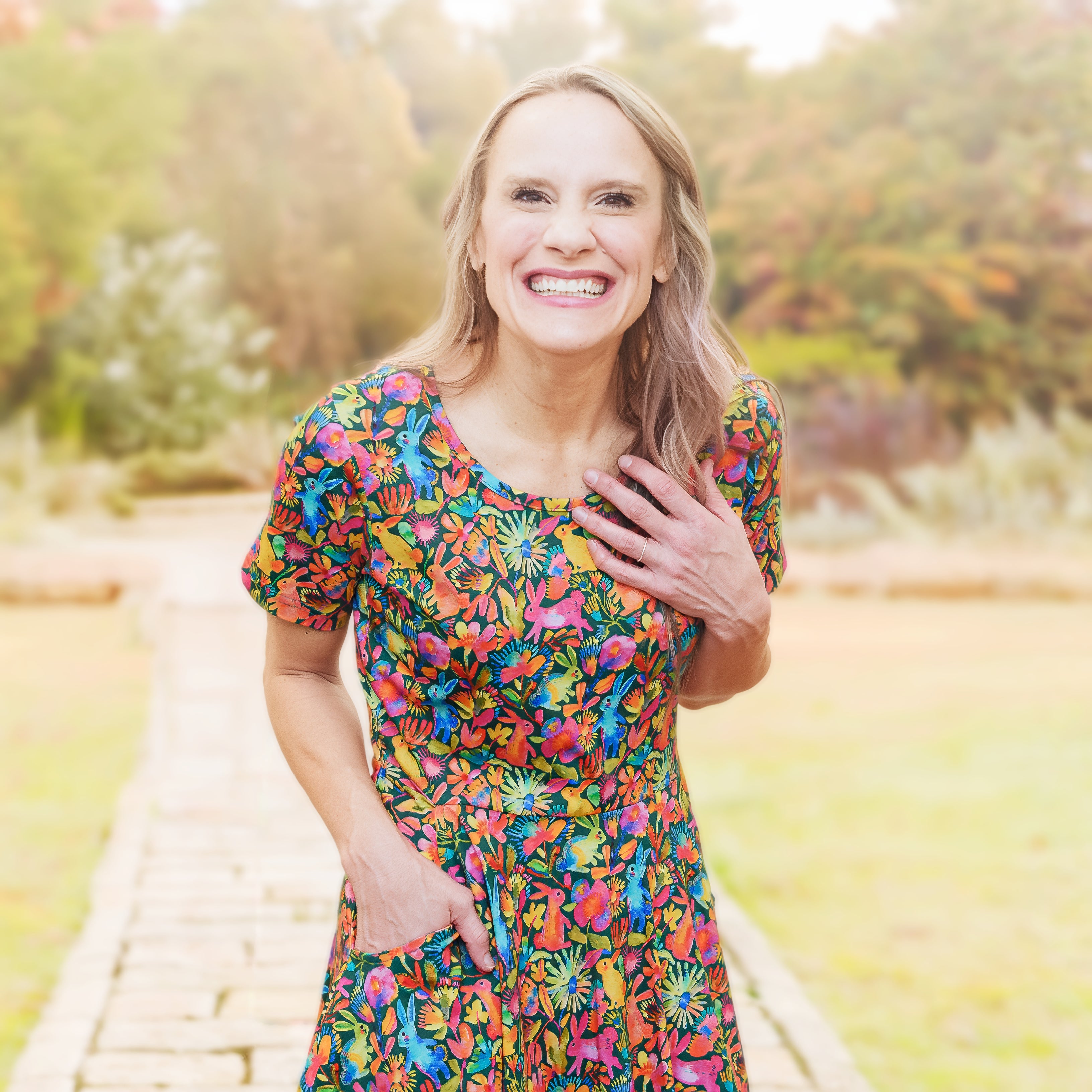 Happy Bunnies Twirl Dress