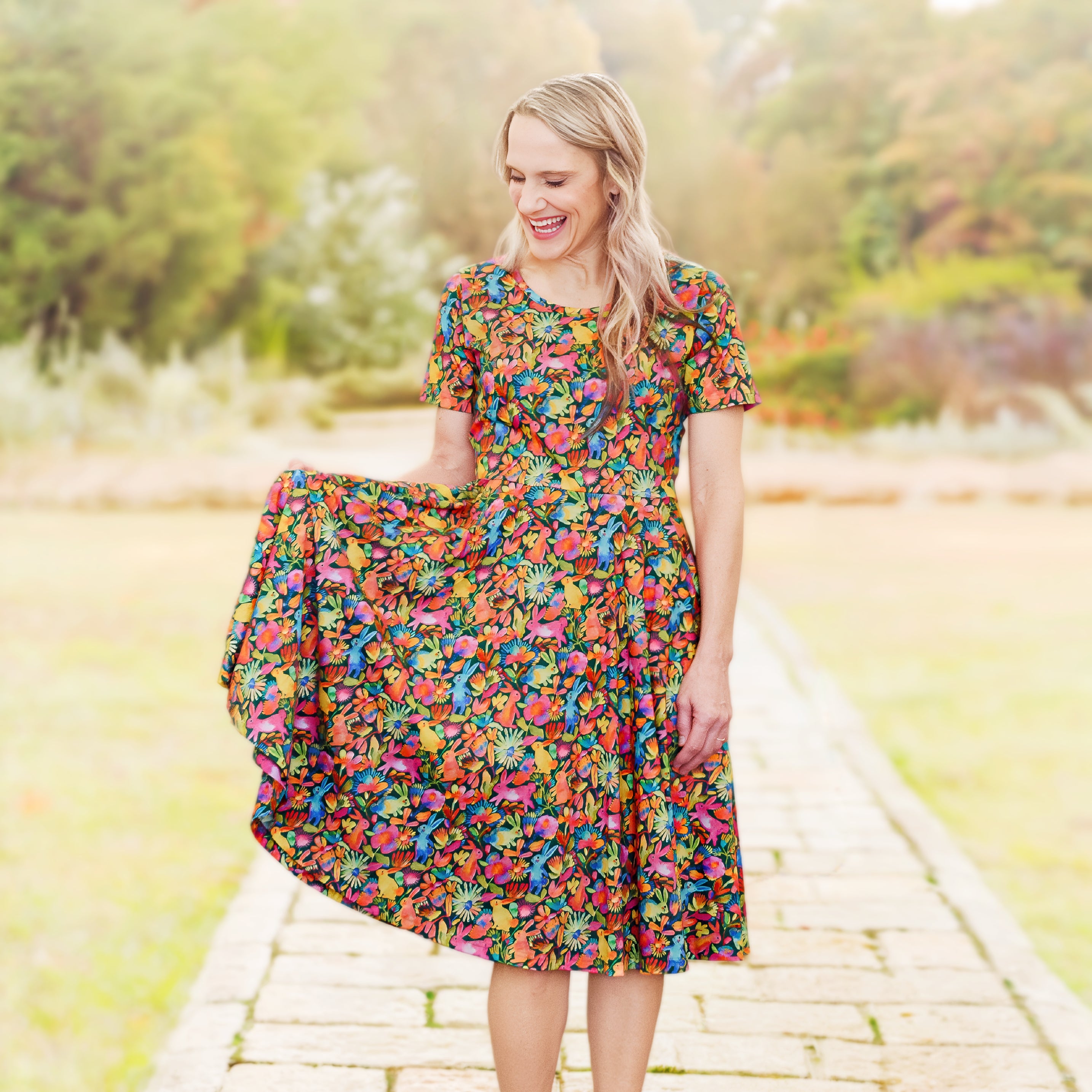 Happy Bunnies Twirl Dress