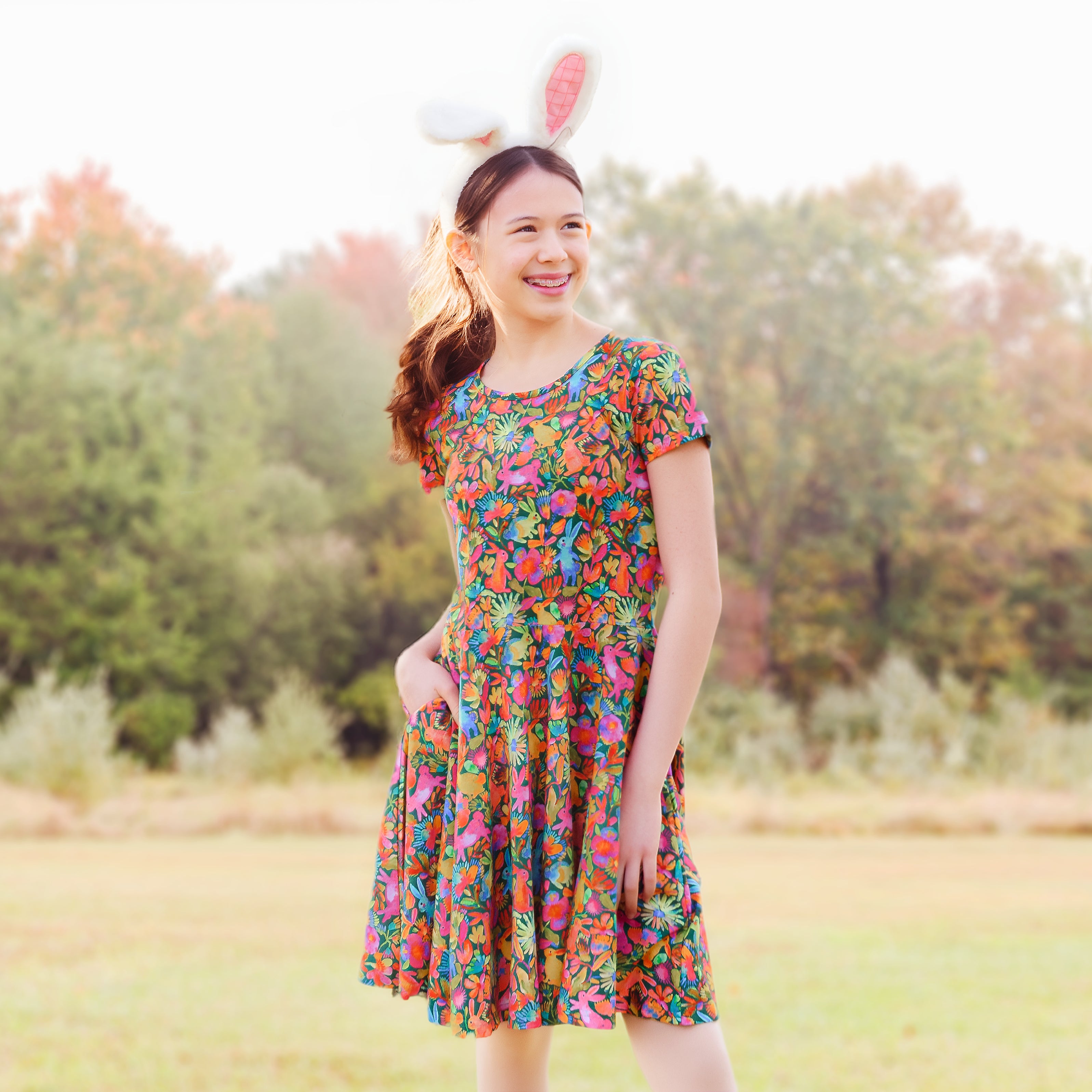 Happy Bunnies Kids Twirl Dress