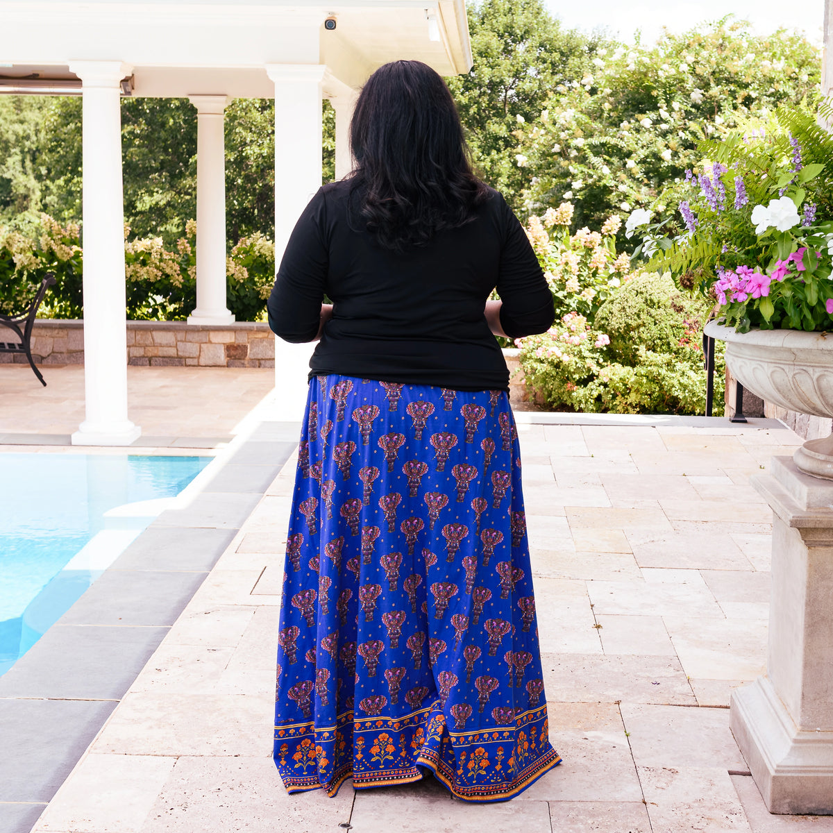 Hathi Maxi Skirt with Pockets