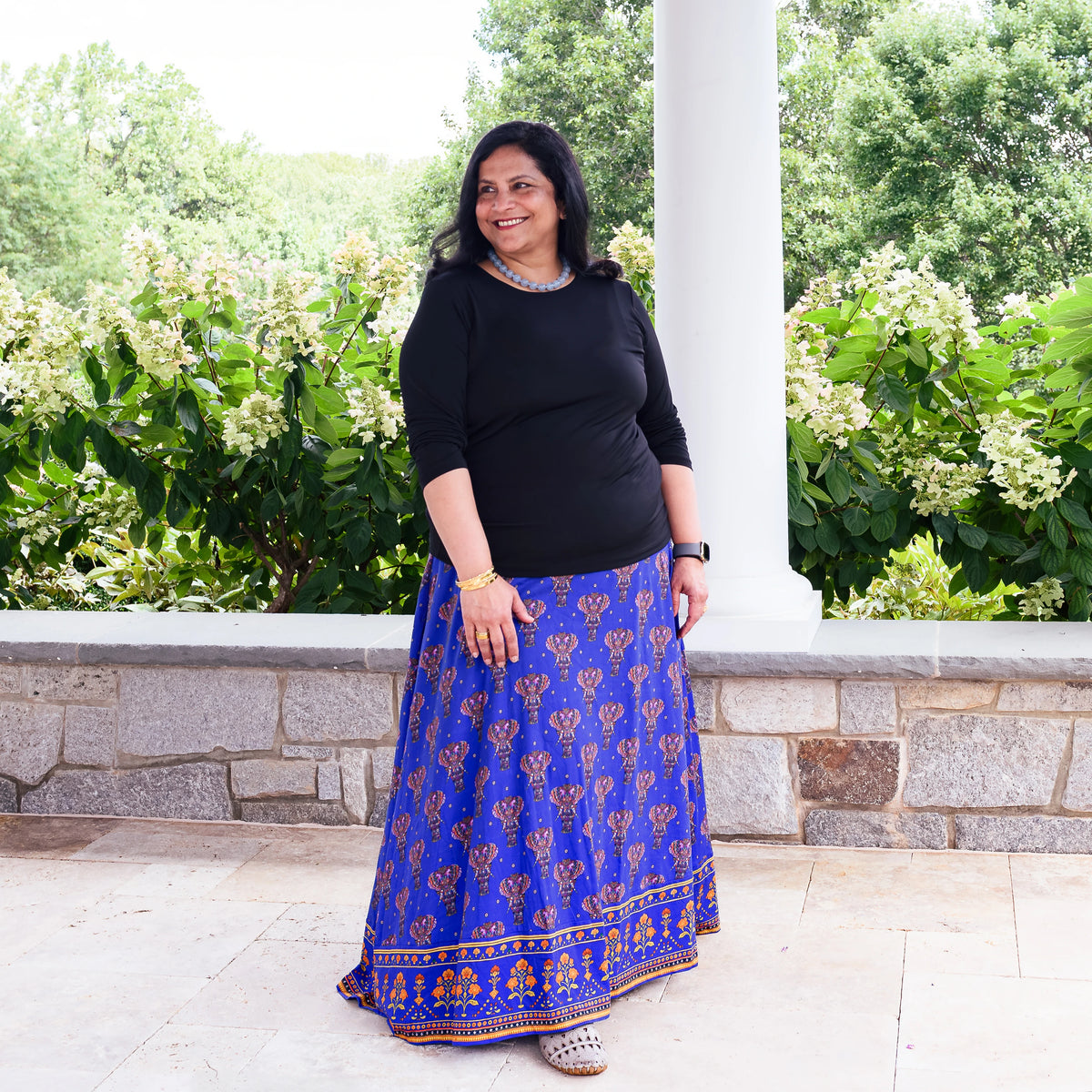 Hathi Maxi Skirt with Pockets