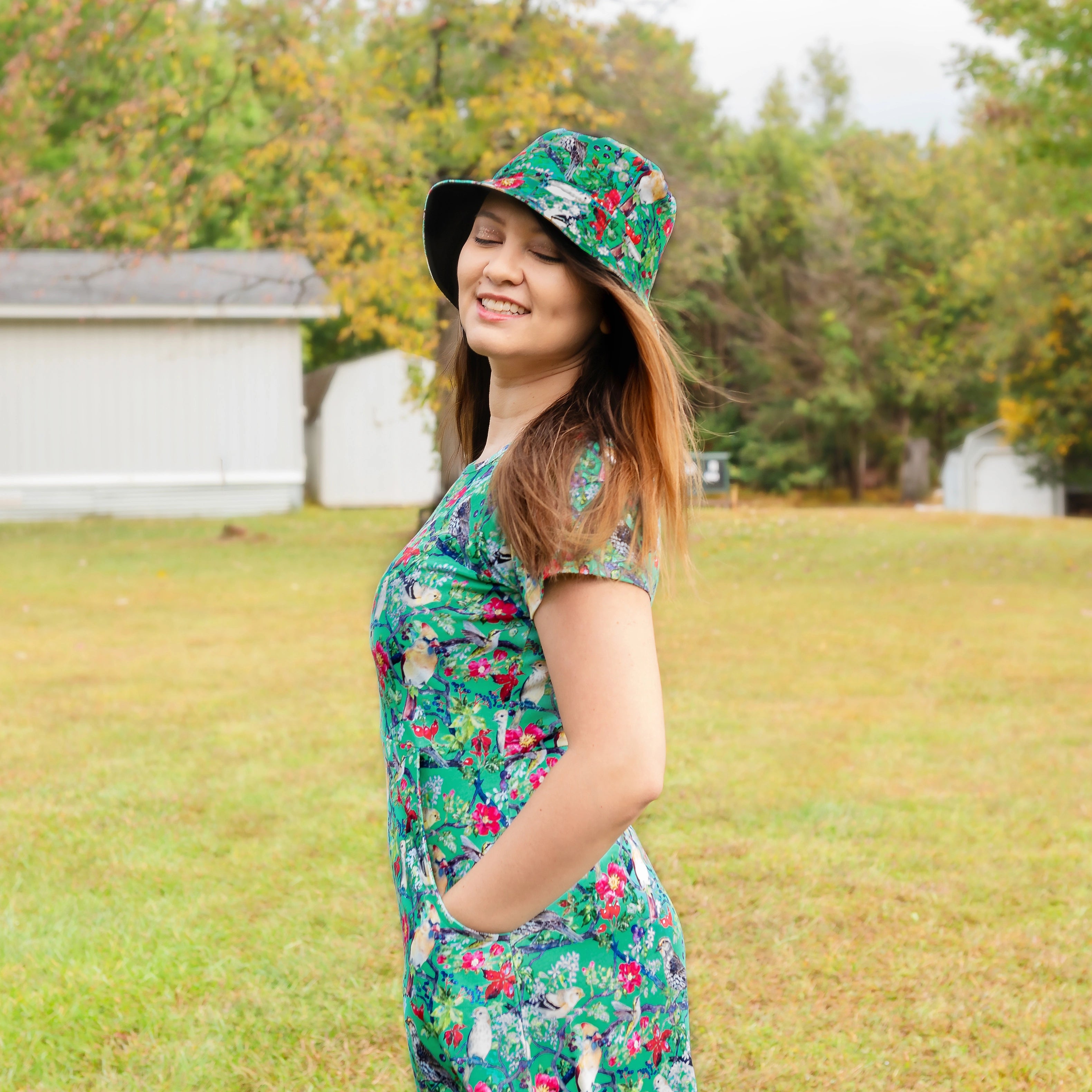 Hen's Parade Petite A-Line Dress (With Waist Seam)