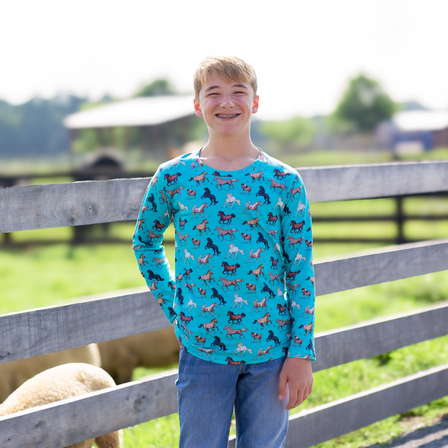 Horsing Around Kids T-Shirt  Sample - 11/12 YEARS