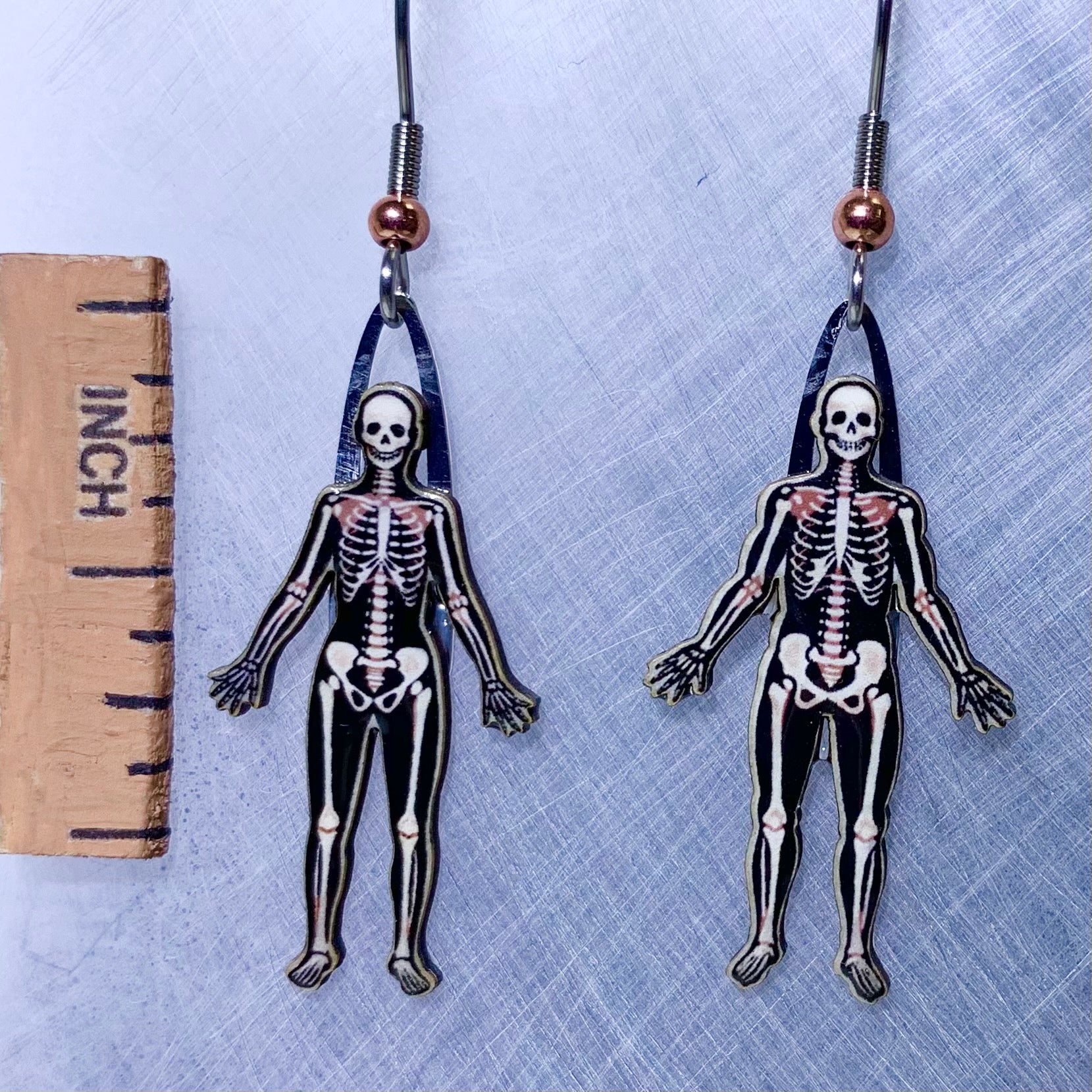 Human Skeleton Earrings