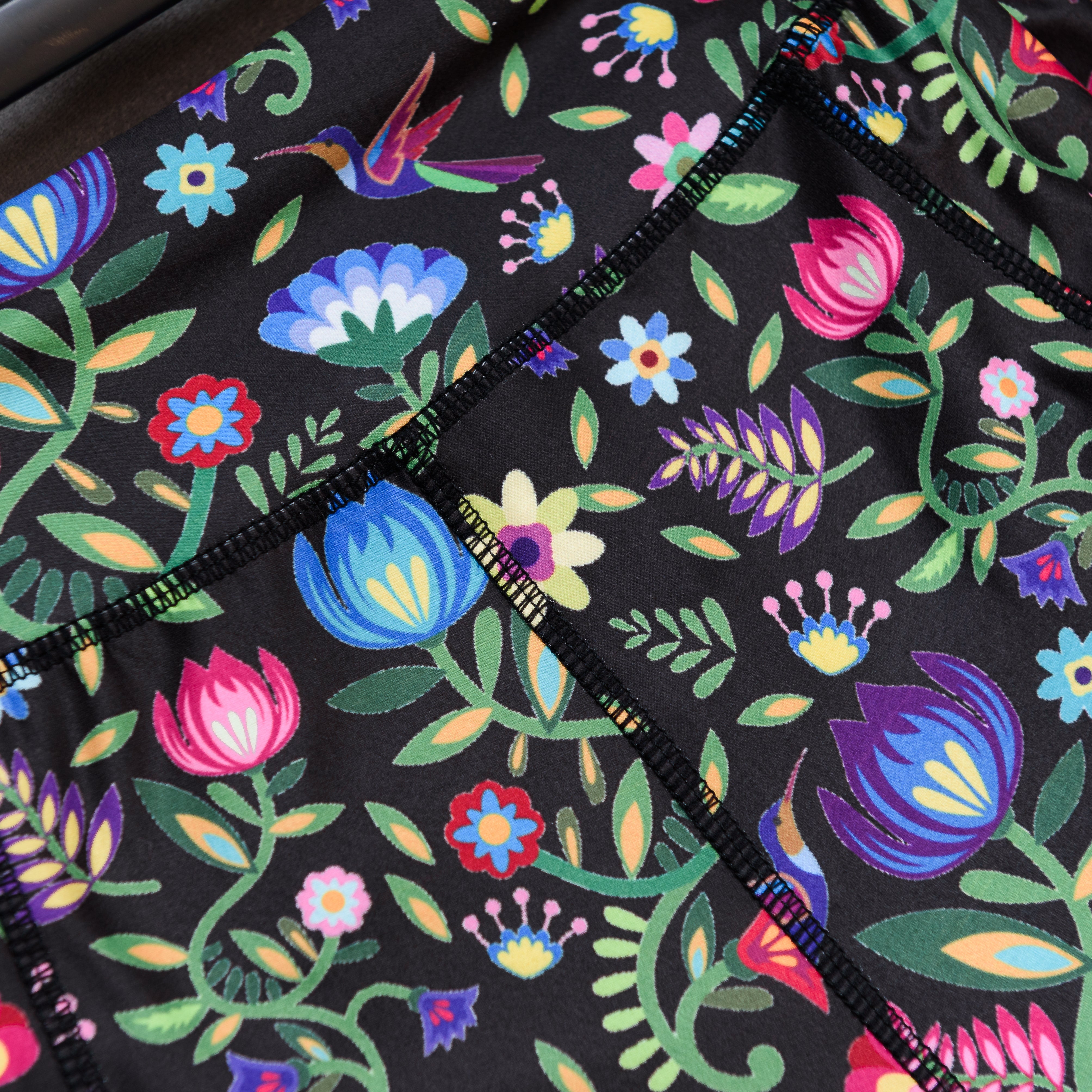 Hummingbirds Paradise Adults Leggings with Pockets