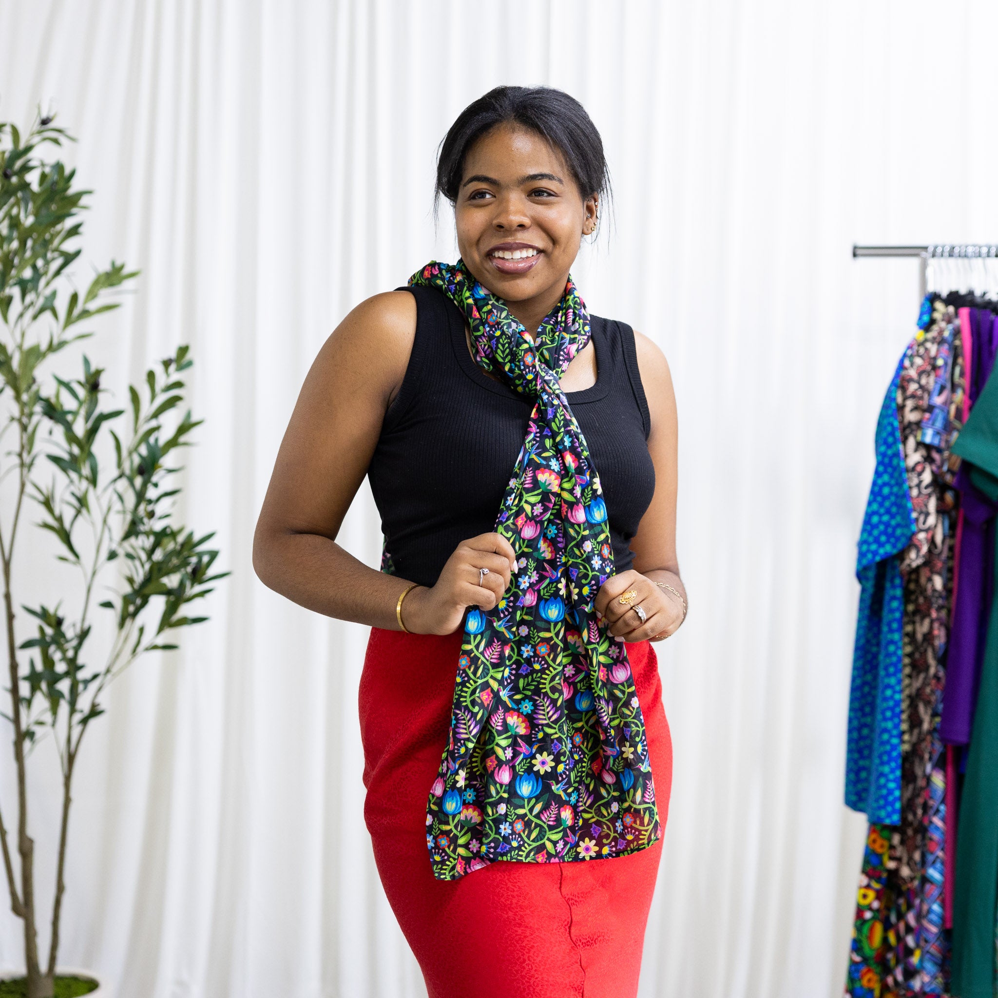 Hummingbirds Paradise Scarf