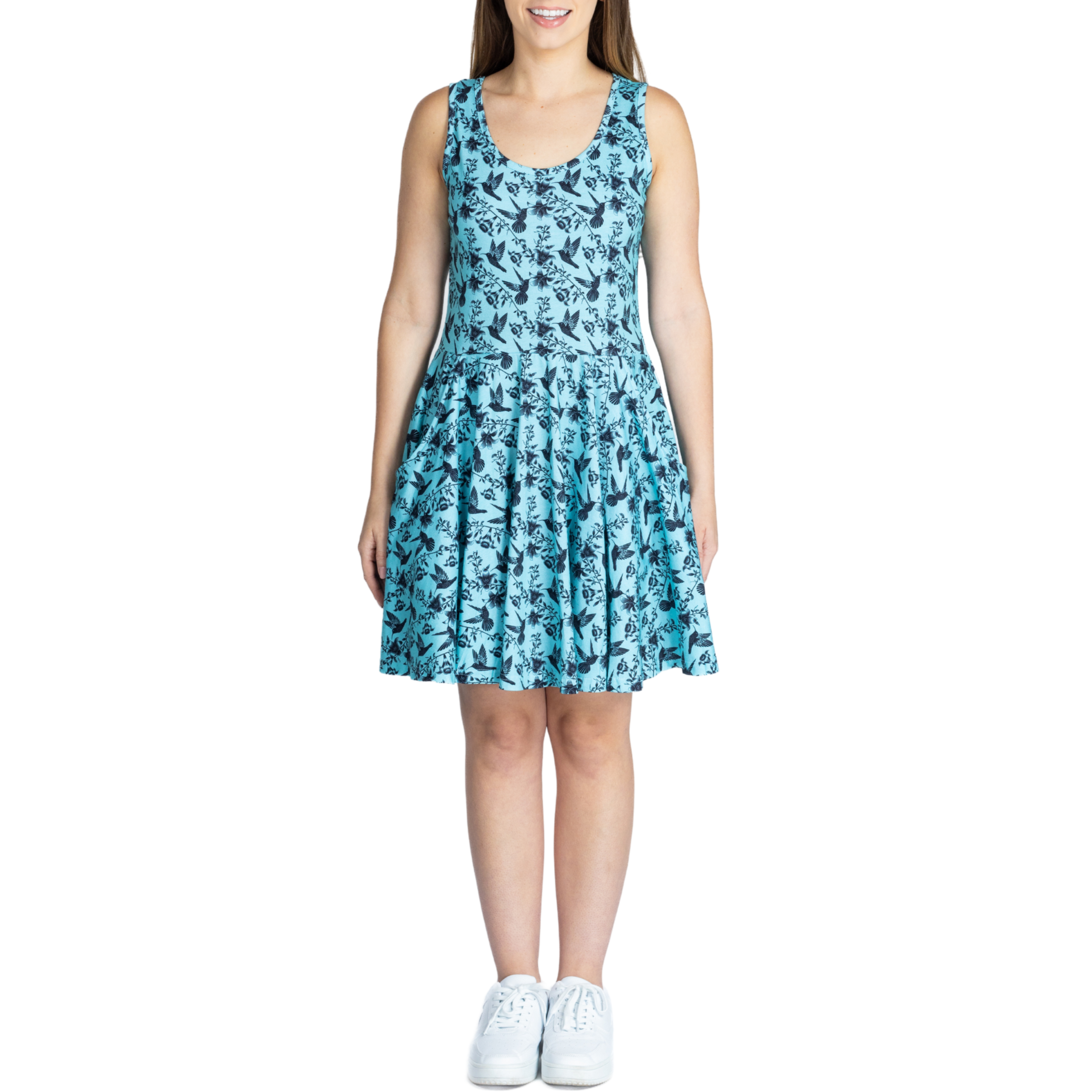 Hummingbird Skater Dress