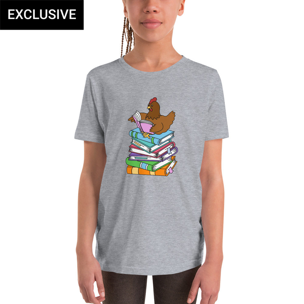 Reading Chicken Kids T-Shirt (POD)