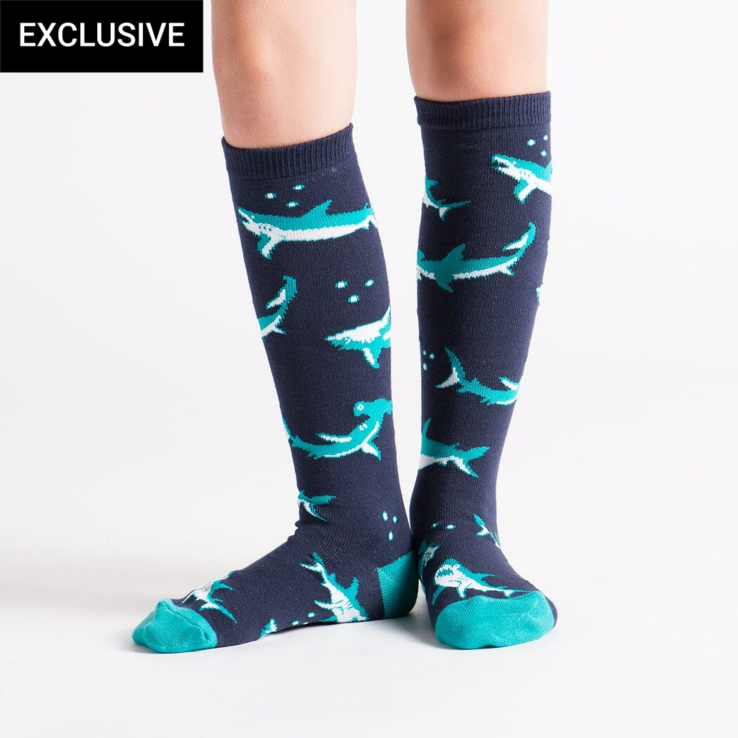 Shark Attack Junior Knee Socks